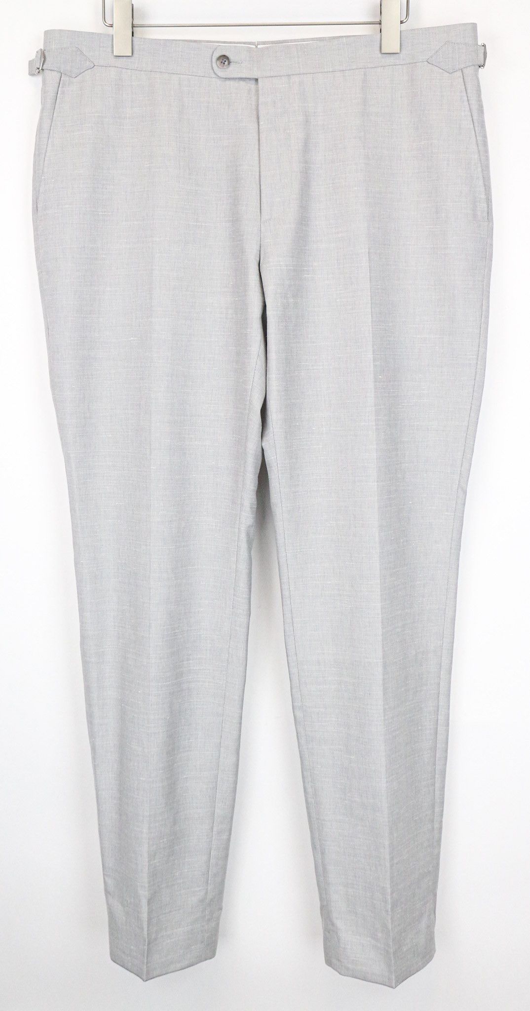 Suitsupply HAVANA JETTED UK46R Grey Wool Silk Linen Suit 75297 Size 46R - 8 Thumbnail