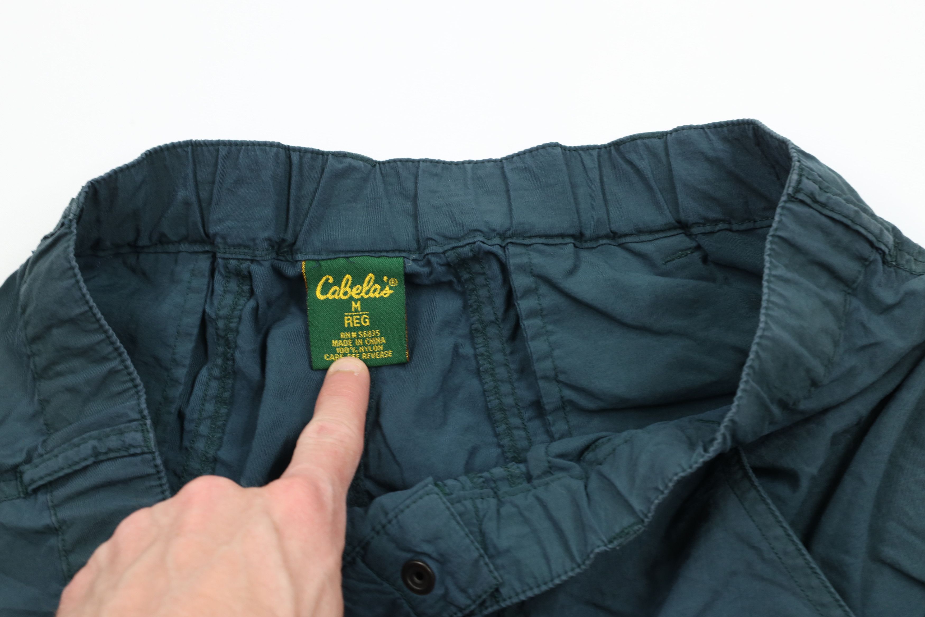 Cabelas × Vintage Vintage 90s Cabelas Blank Above Knee Shorts Green Polyester Size US 32 / EU 48 - 9 Thumbnail