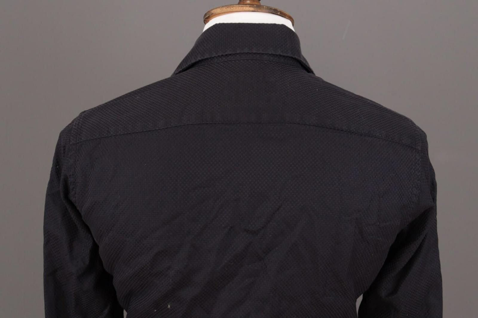 Emmett Emmett London Slim Fit Black Printed Shirt Size 38 / 15 Size US M / EU 48-50 / 2 - 8 Thumbnail