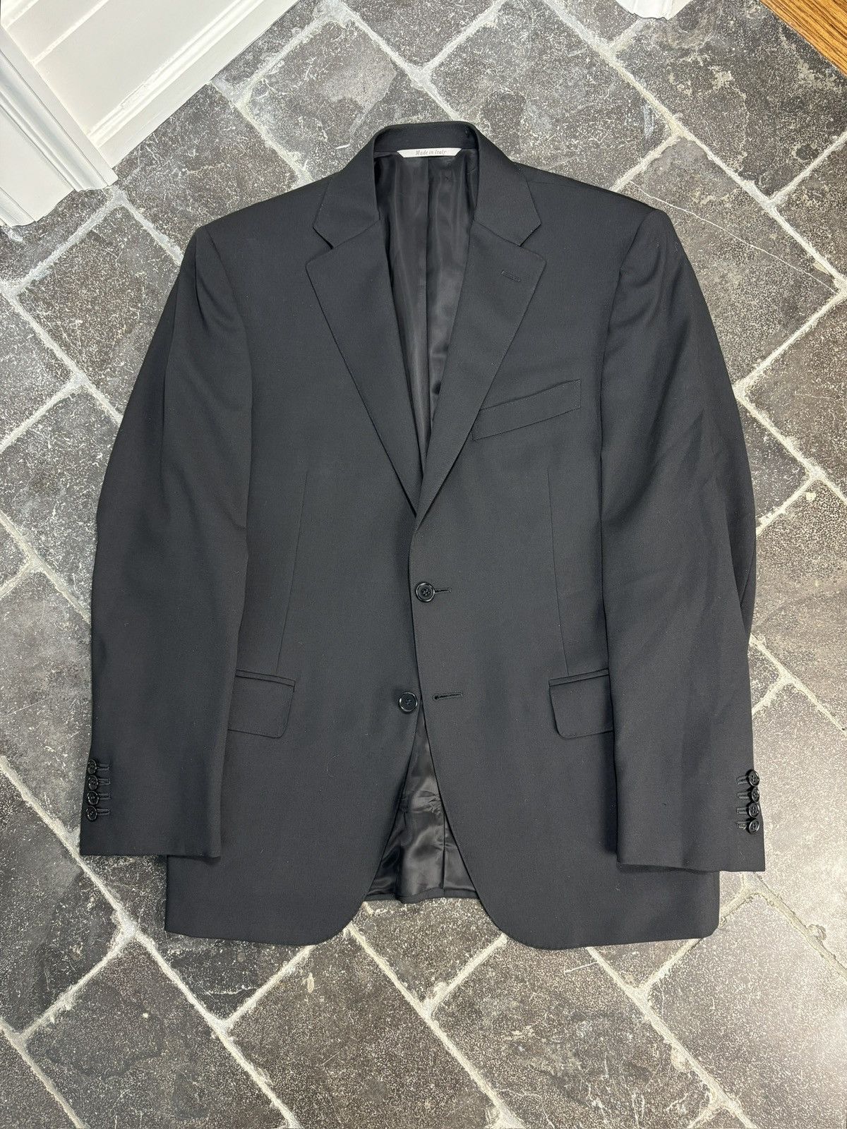 Canali Canali Suit Two Piece Tuxedo Blazer Trousers Made in Italy Size 48S - 3 Thumbnail