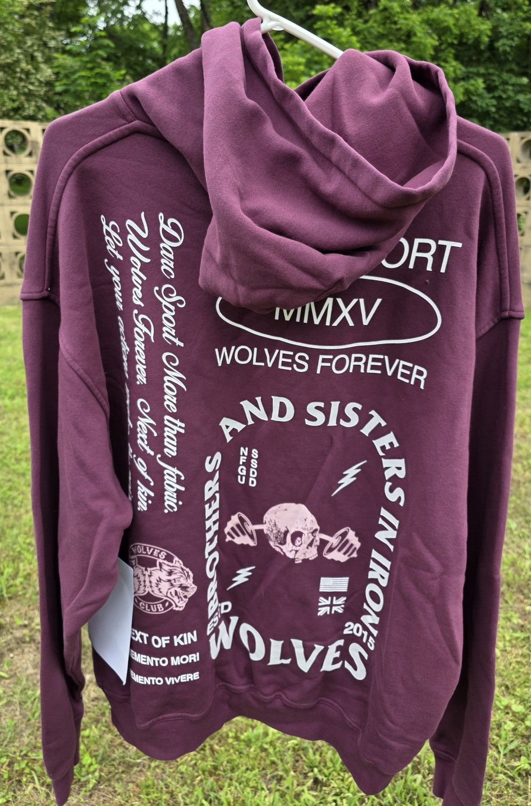 Darc Sport 🔥⚠️SAMPLE⚠️🔥#765/1000 Darc Sport Burgundy Hoodie FW2022 Size US L / EU 52-54 / 3 - 2 Thumbnail