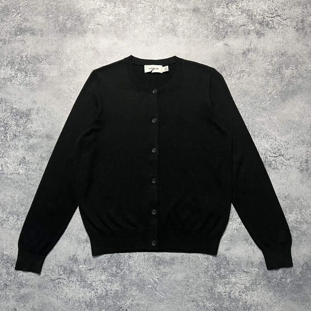 Coach Coach Black Cardigan Sweater Luxury Designer Size XS / US 0-2 / IT 36-38 - 1 Thumbnail