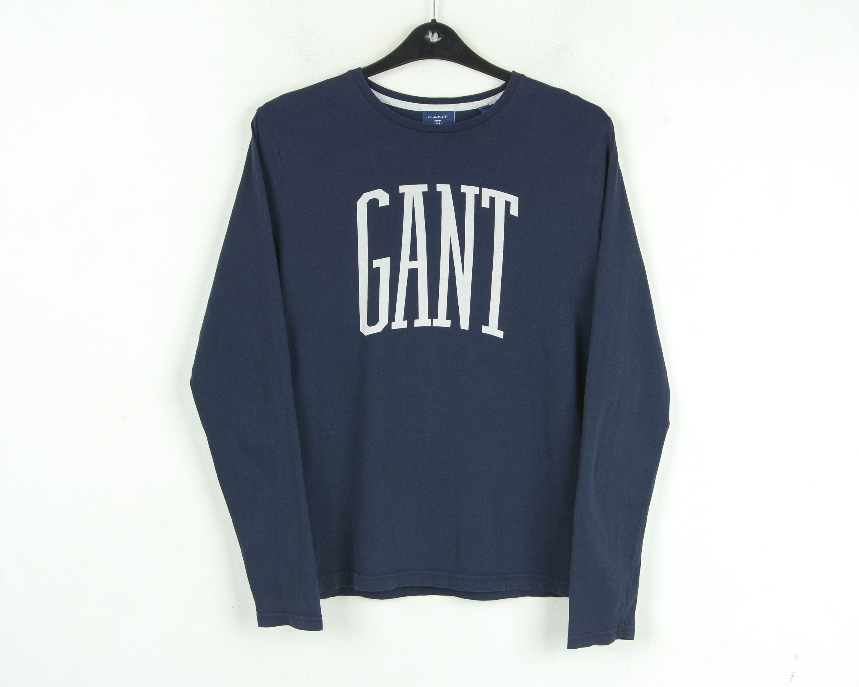 Gant Sweatshirt T Shirt S Cotton Navy Blue Logo Casual Pullover Size US S / EU 44-46 / 1 - 1 Thumbnail