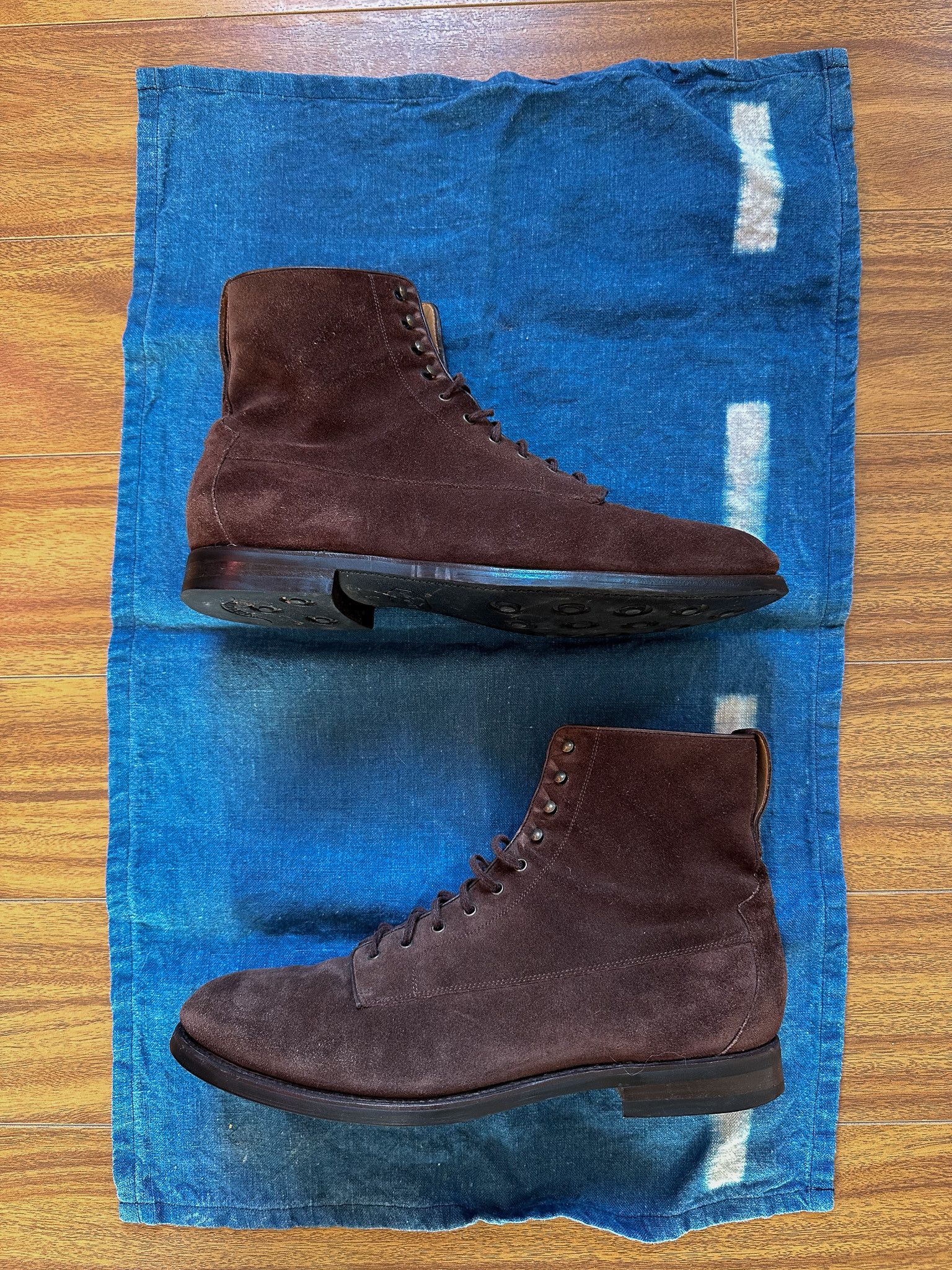 Barbanera Kerouac brown suede balmoral boots Size US 11 / EU 44 - 4 Thumbnail