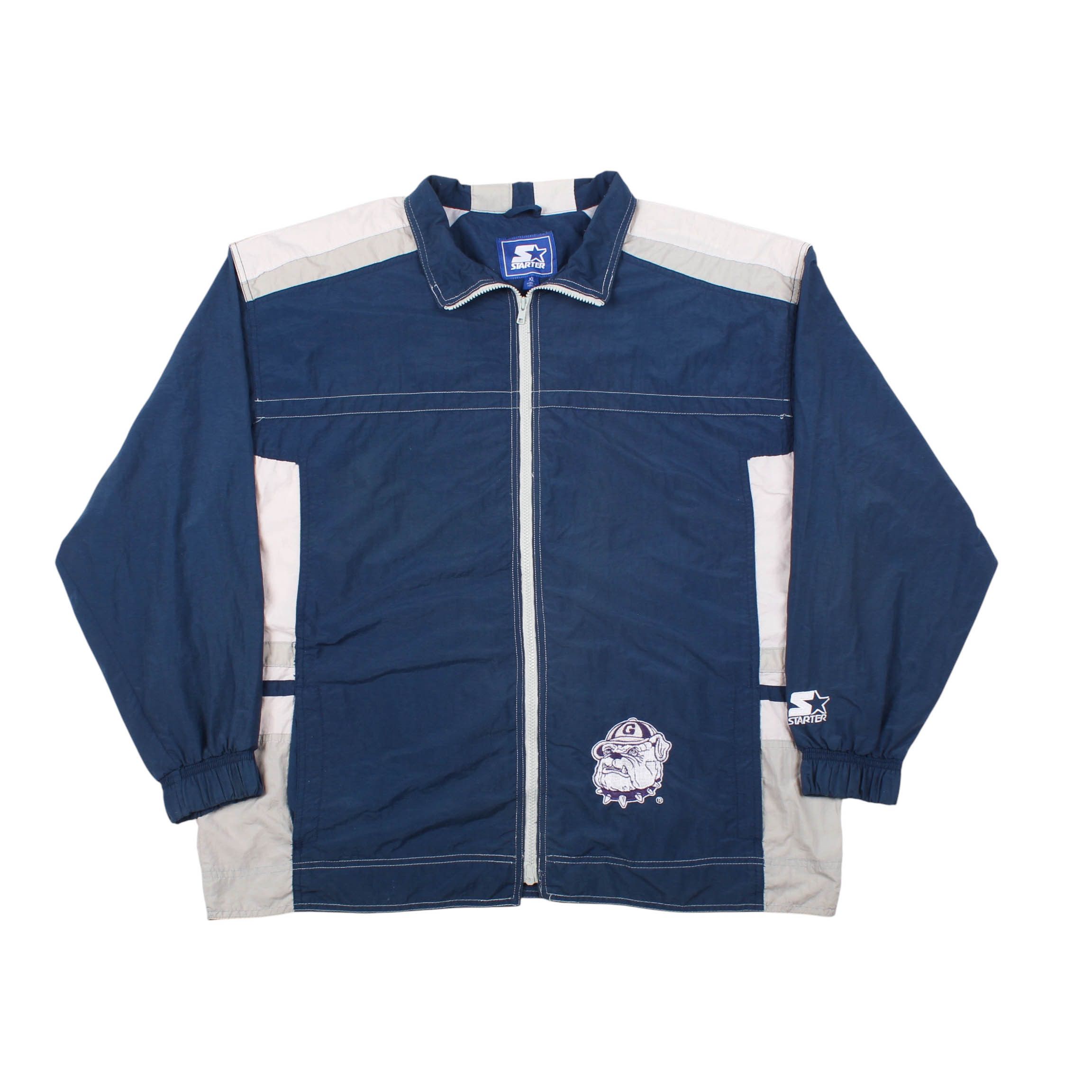 Starter Georgetown Bulldogs Jacket Starter 90s NCAA Windbreaker Size US XL / EU 56 / 4 - 2 Thumbnail