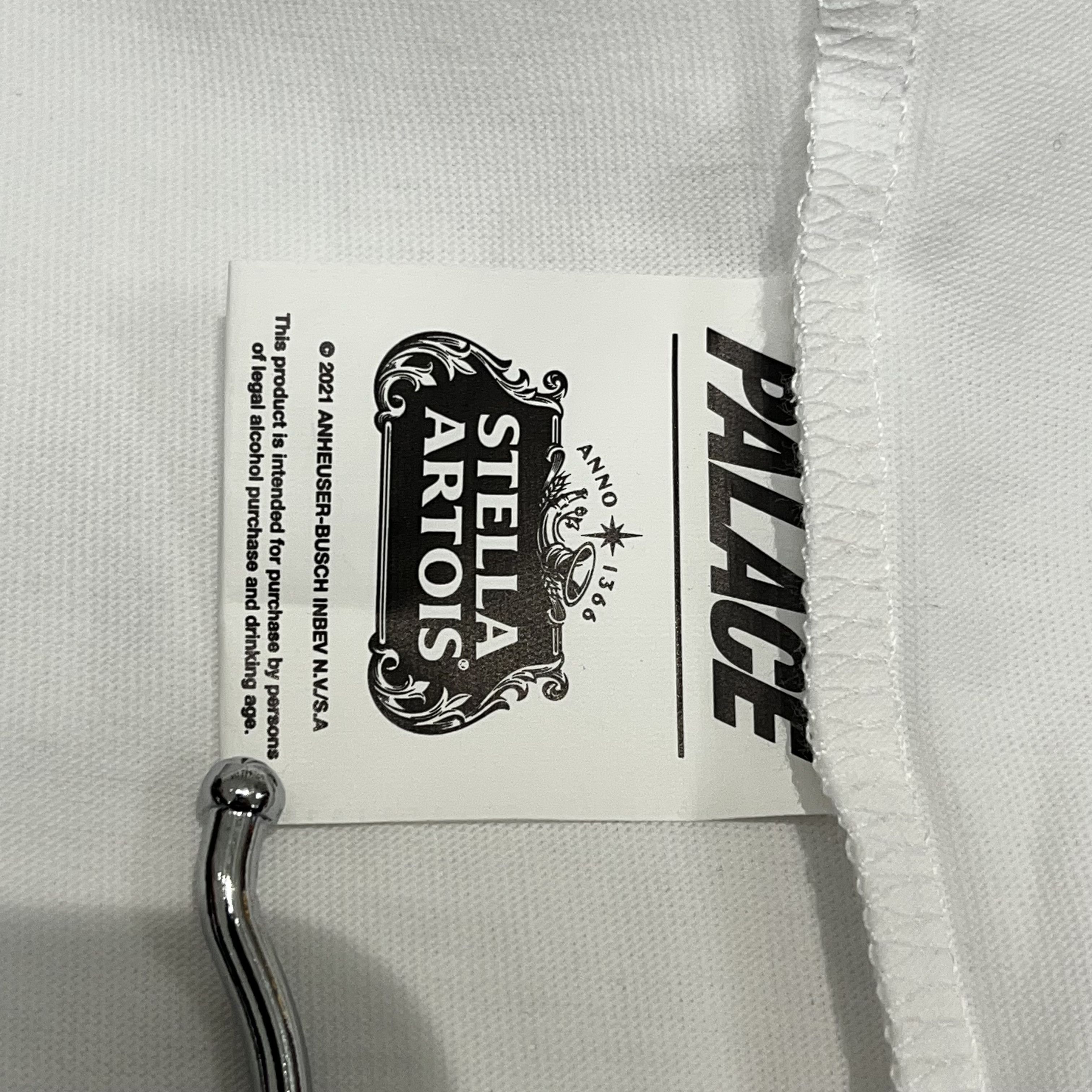 Palace Palace x Stella Artois Cartouche Tee White Size US M / EU 48-50 / 2 - 4 Thumbnail