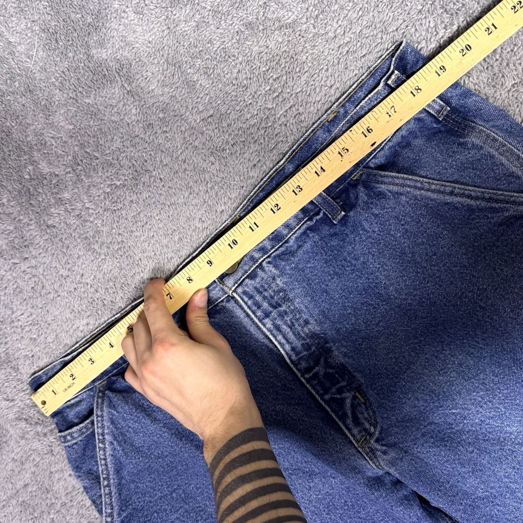 Carhartt Carhartt Jeans Mens 38x30 Carpenter Dungaree Flannel Lined Workwear B236 DST Jeans Size US 38 / EU 54 - 7 Thumbnail