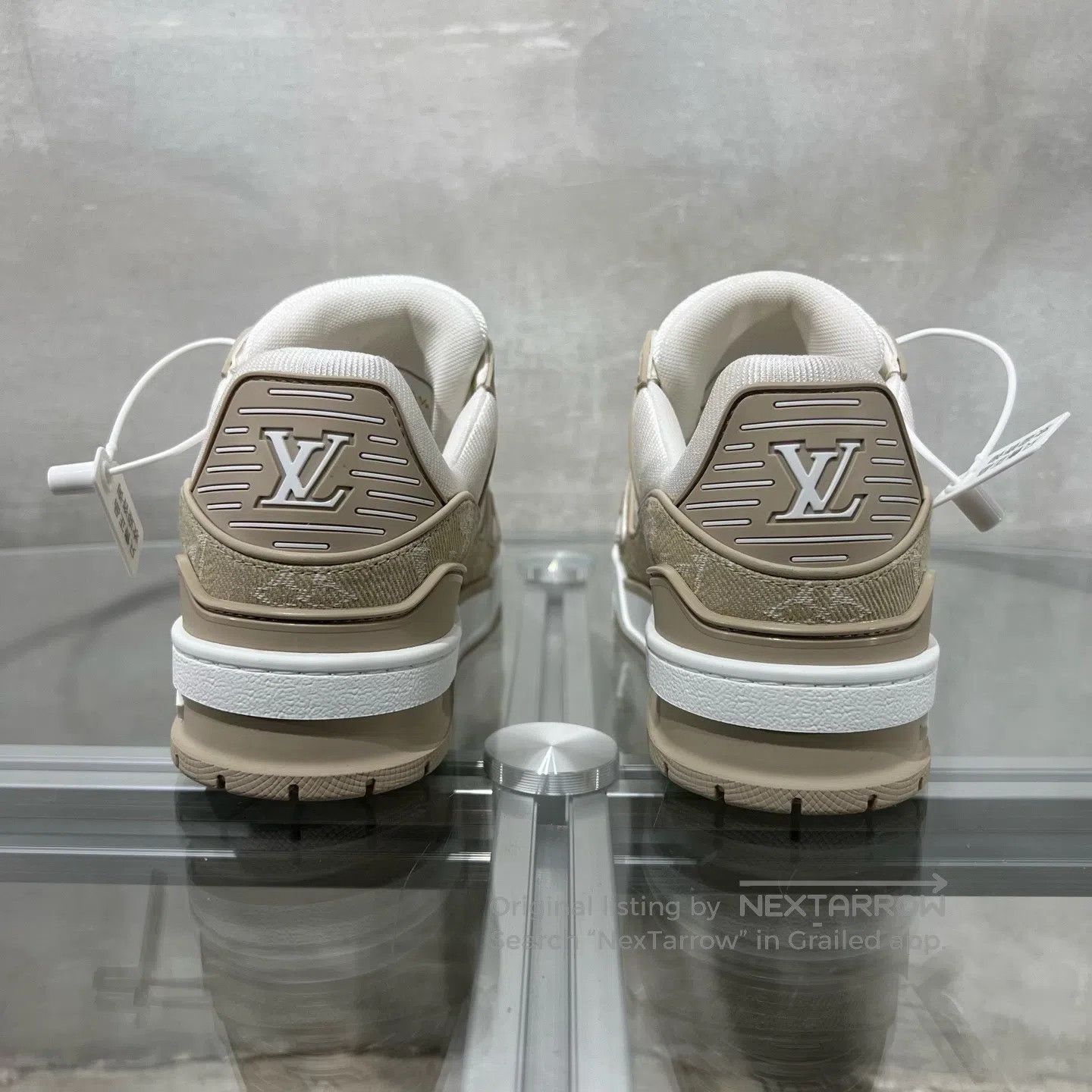 Louis Vuitton Louis Vuitton Trainer New Khaki Jeans shoes Size US 6 / IT 36 - 6 Thumbnail