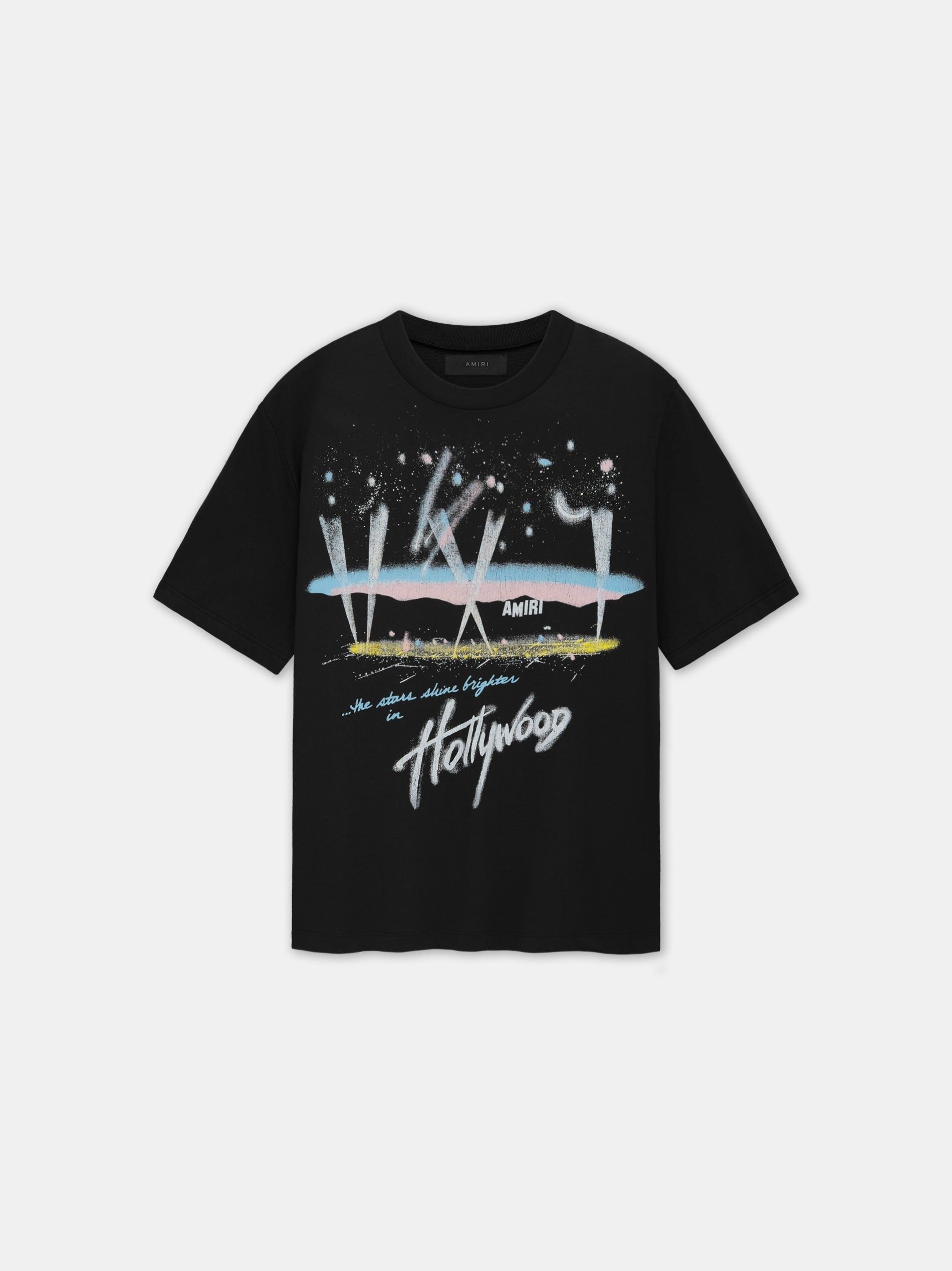 Amiri o1orln1125 Hollywood Lights T-Shirt in Black Size US M / EU 48-50 / 2 - 1 Thumbnail