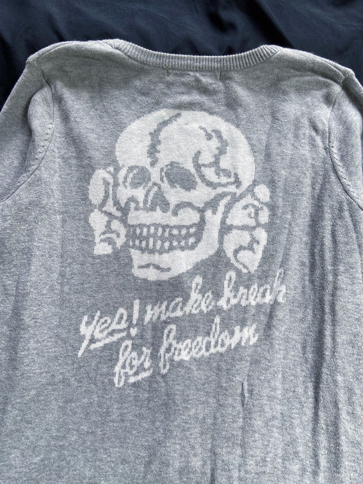PPFM WITCHES SABBATH MOUSSY KNIT 2 IN 1 HYDROGEN DISTRESSED TEE Size US S / EU 44-46 / 1 - 12 Thumbnail