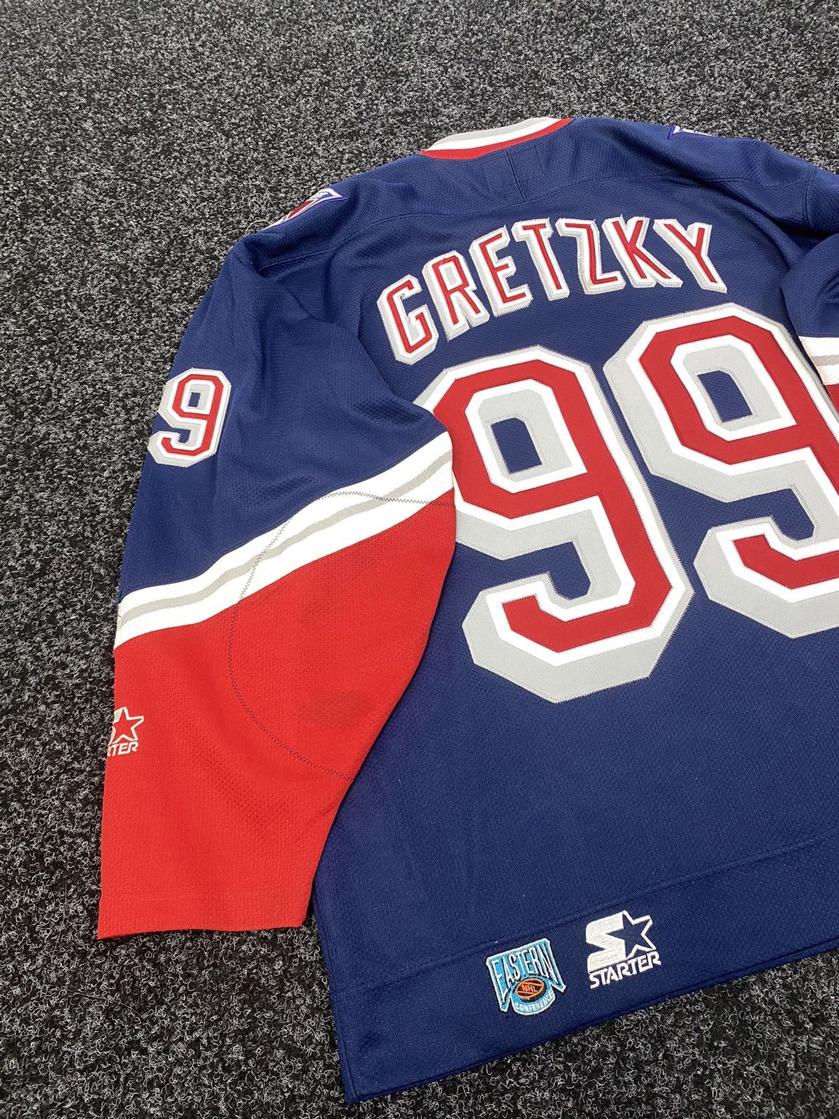NHL × Vintage WAYNE GRETZKY 90s NEW YORK RANGERS STARTER JERSEY Size US XL / EU 56 / 4 - 9 Thumbnail