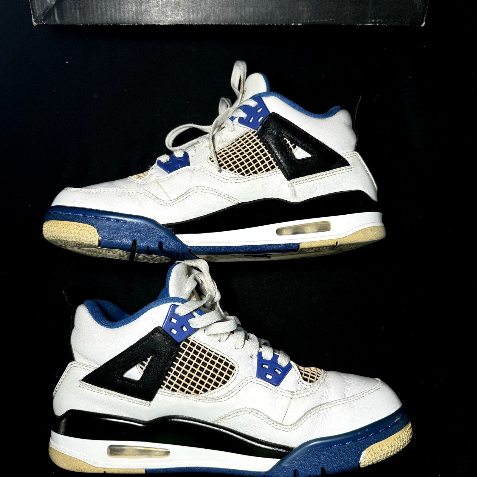 Jordan Brand × Nike Size 6.5 - Nike Air Jordan 4 Retro GS Motorsports 2017 Shoes Size US 6.5 / EU 39-40 - 3 Thumbnail