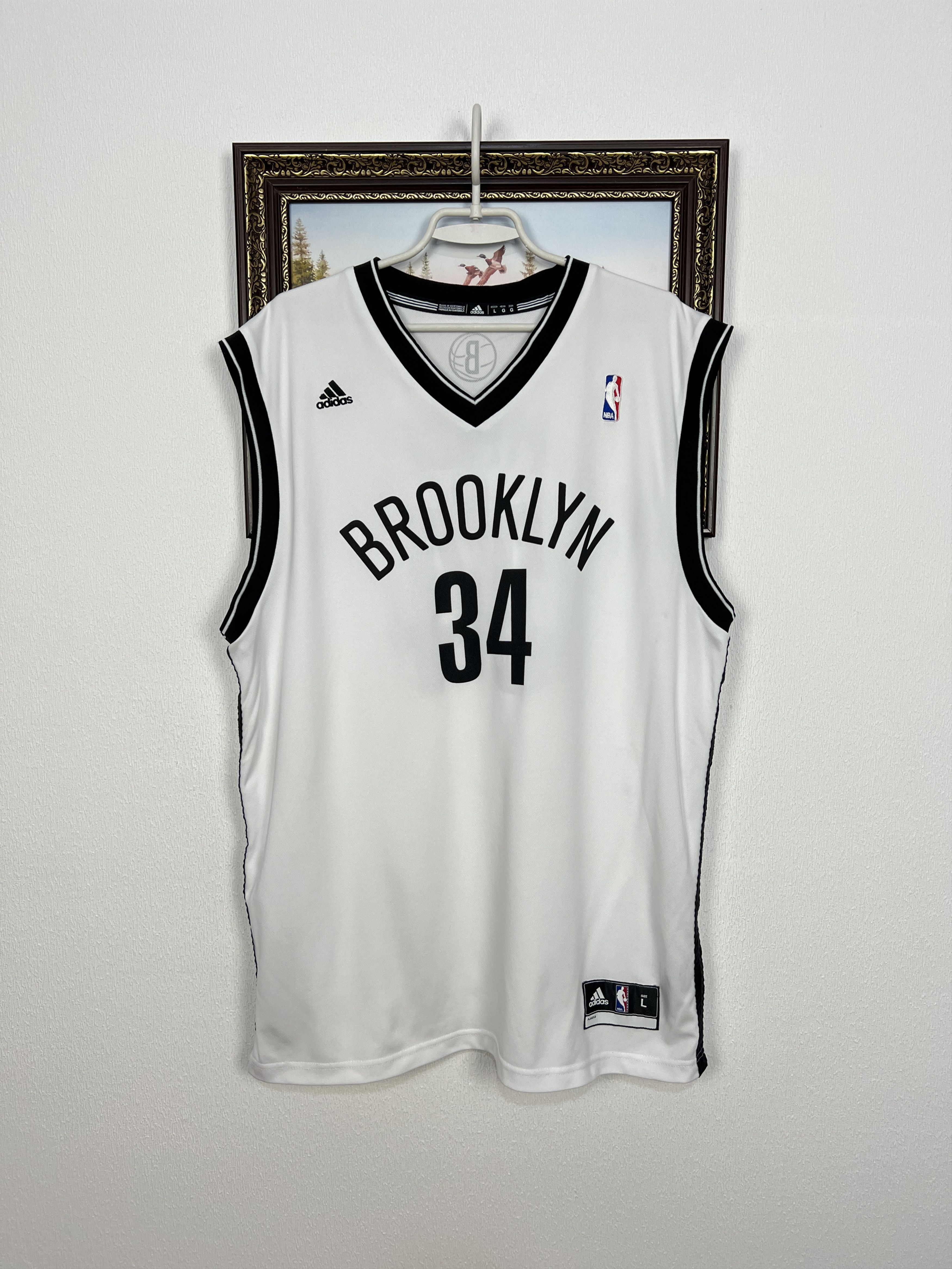 Adidas Adidas Brooklyn Nets #34 Paul Pierce Jersey NBA White Shirt Size US L / EU 52-54 / 3 - 1 Thumbnail