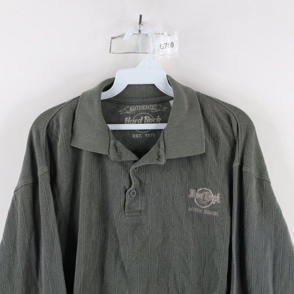 Hard Rock Cafe × Vintage Vintage 90s Hard Rock Cafe Mens Small Myrtle Beach Knit Long Size US S / EU 44-46 / 1 - 2 Thumbnail