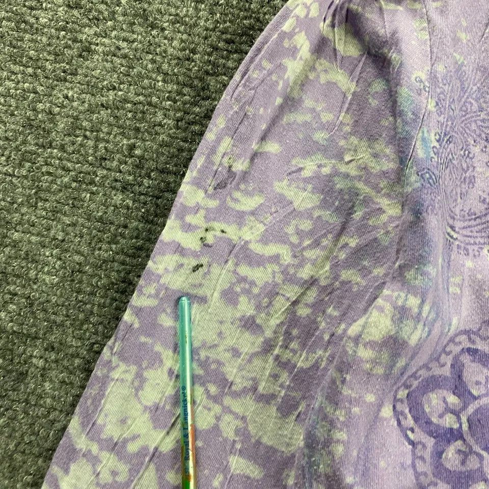 Prana Vintage PrAna Top Women's Small Purple Paisley Floral Hooded Size S / US 4 / IT 40 - 2 Thumbnail