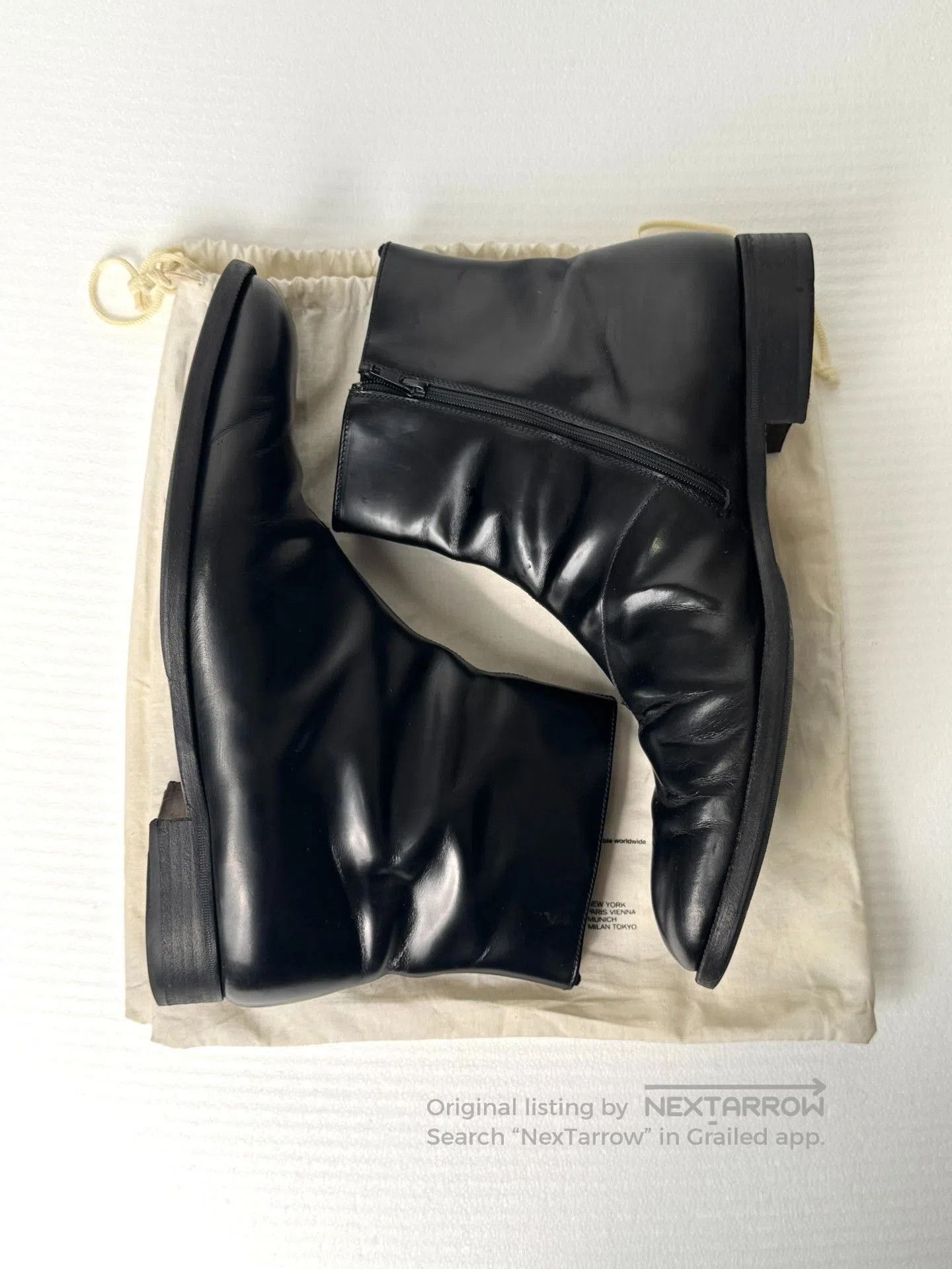 Helmut Lang Helmut Lang 2003 Zipper Leather Shoes. Size US 11 / EU 44 - 3 Thumbnail