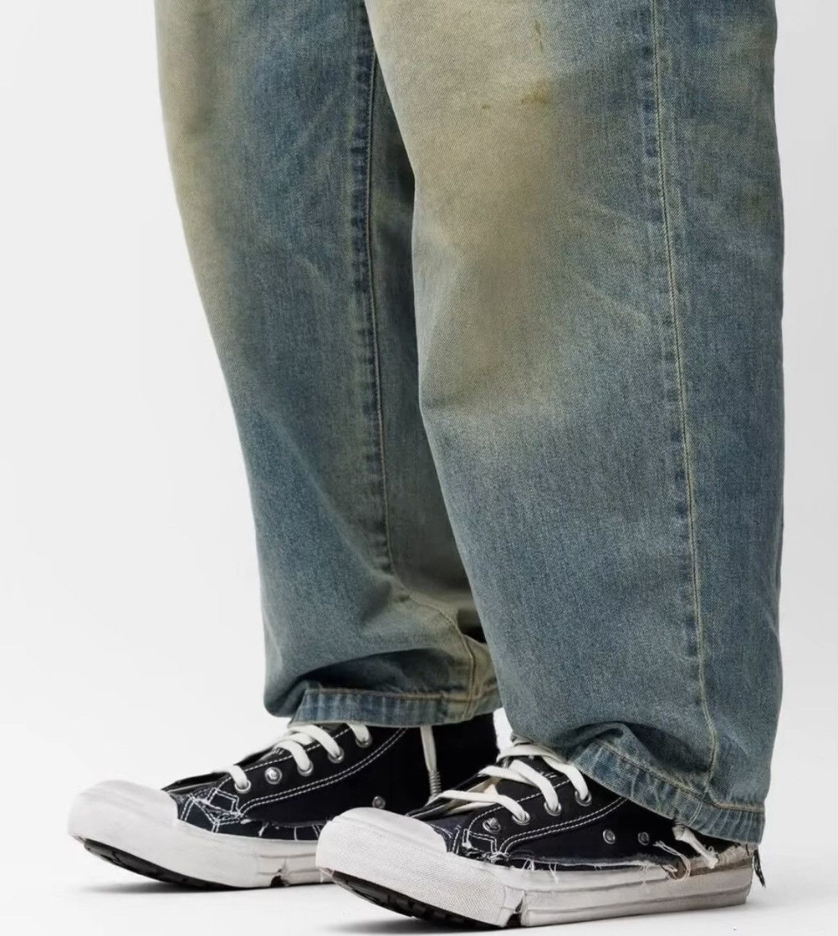 Maison Margiela Maison Margiela Black & White Vintage High-Top Canvas Shoes Size US 8 / EU 41 - 7 Thumbnail