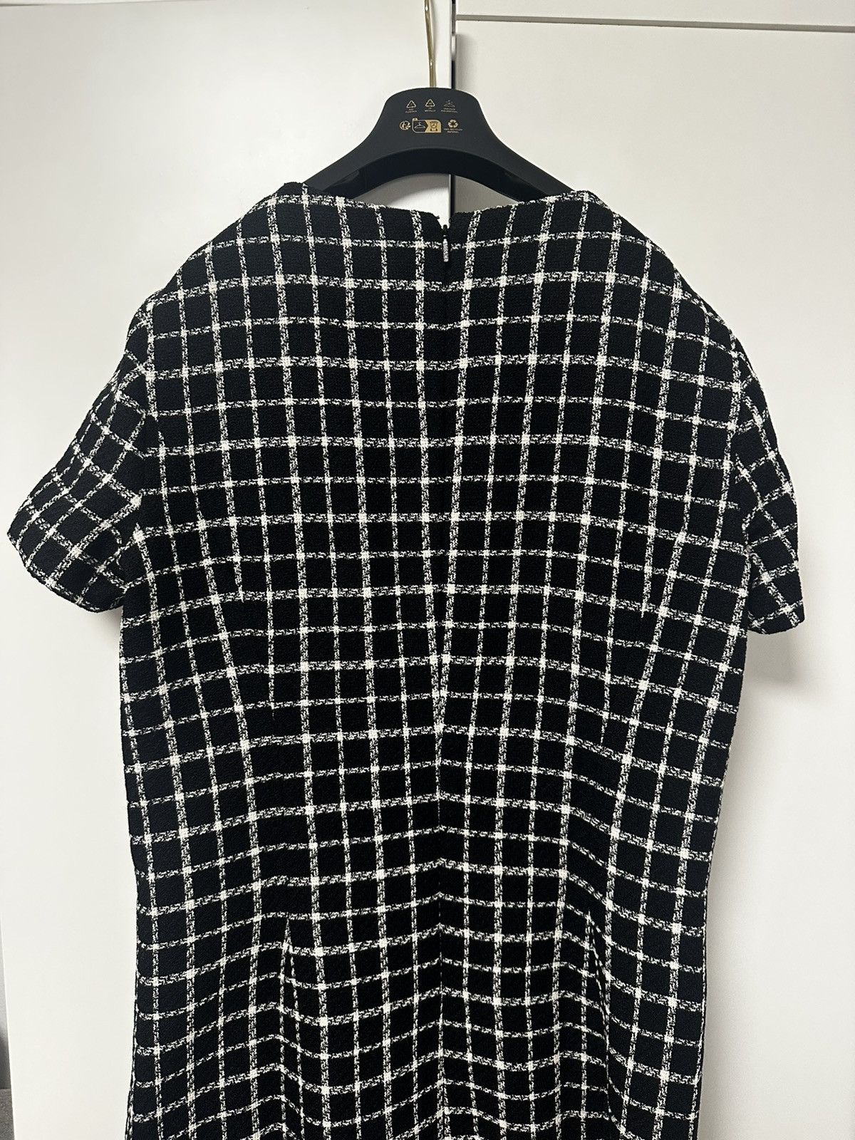 Versace Versace Black Check Dress Size XL / US 12-14 / IT 48-50 - 11 Thumbnail
