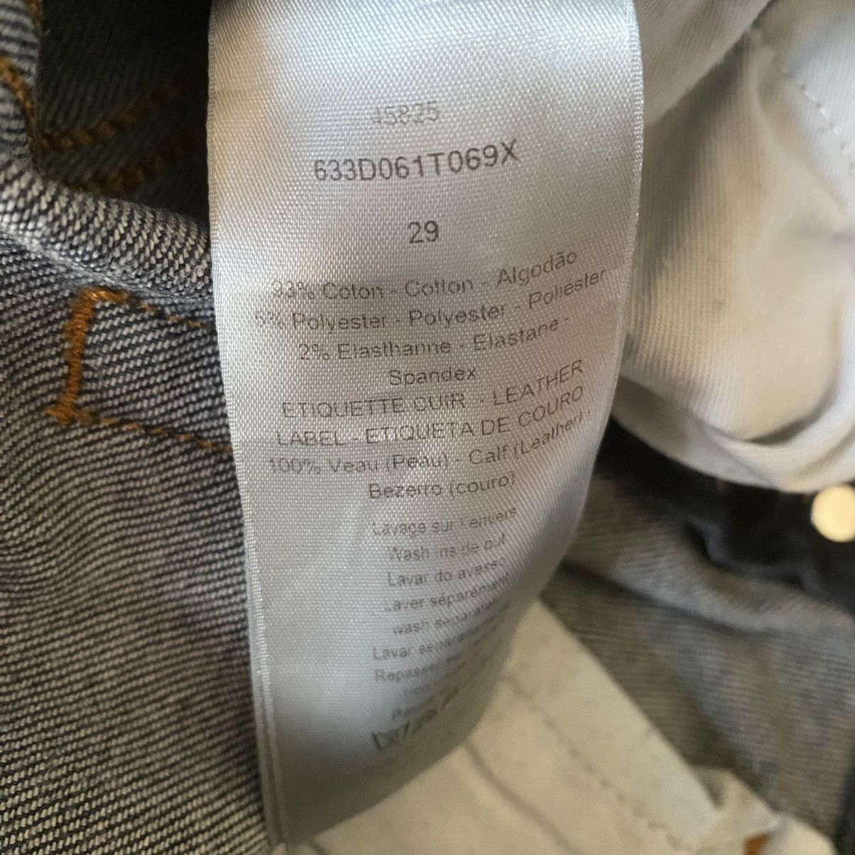 Dior Dior Homme Side Pocket Zip Denim Size US 29 - 10 Thumbnail
