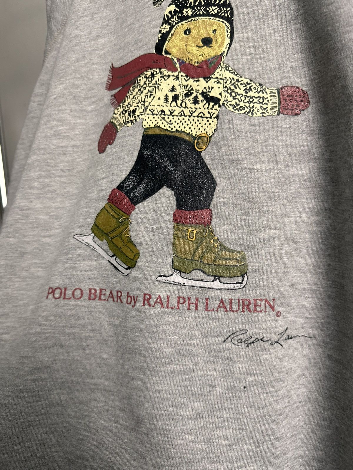 Polo Ralph Lauren 90’s Polo Bear by Ralph lauren Ice Skating iconic sweatshirt Size US M / EU 48-50 / 2 - 6 Thumbnail