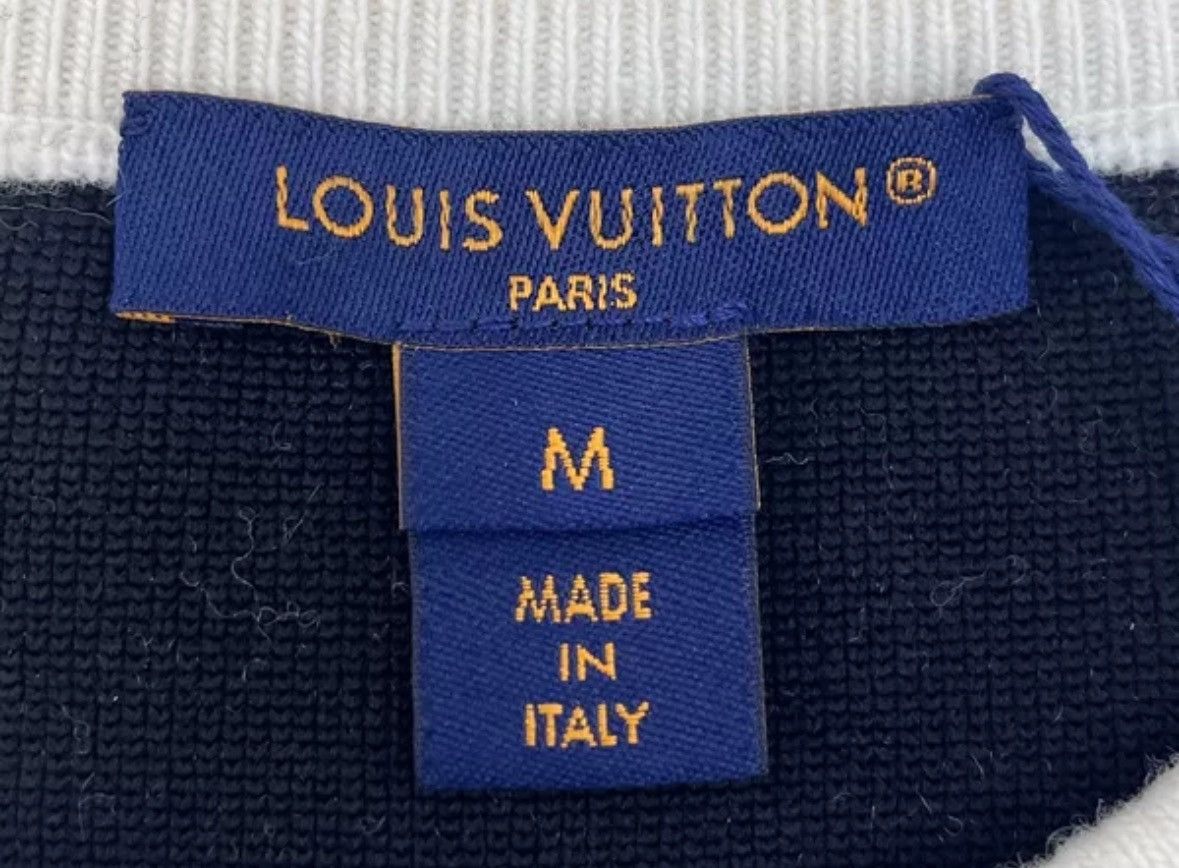 Louis Vuitton Louis Vuitton Black and white wide sheep wool sweater Size US M / EU 48-50 / 2 - 6 Thumbnail