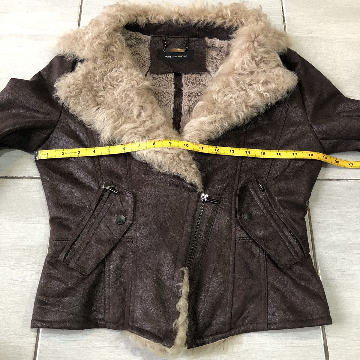 Japanese Brand VISIT in NEWYORK Suede Faux Leather Fur Style Jacket UNISEX Size US S / EU 44-46 / 1 - 21 Thumbnail