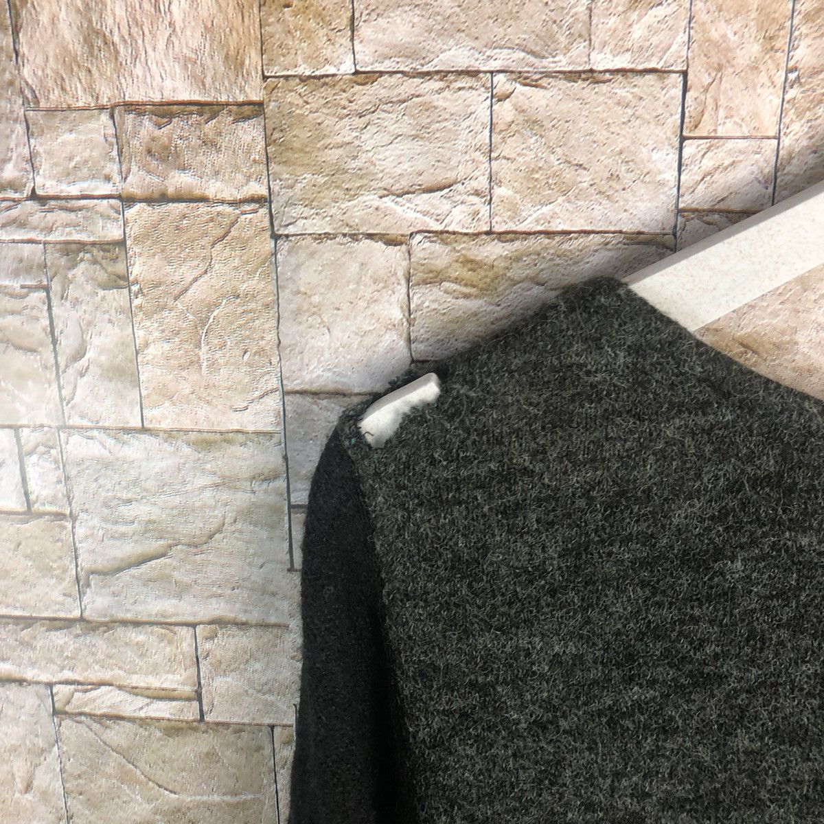 Homespun Knitwear × Japanese Brand big size Dig Deep Black Knitwear ripped #A204 Size XXL / US 16-18 / IT 52-54 - 13 Thumbnail