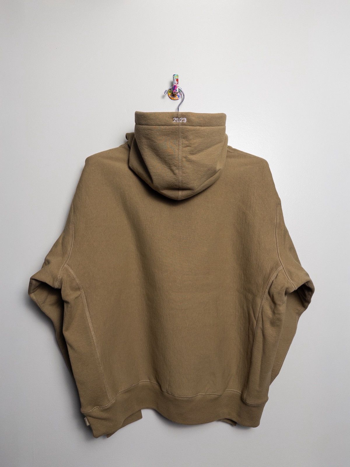 Supreme BOX LOGO HOODIE DARK SAND Size US M / EU 48-50 / 2 - 2 Thumbnail