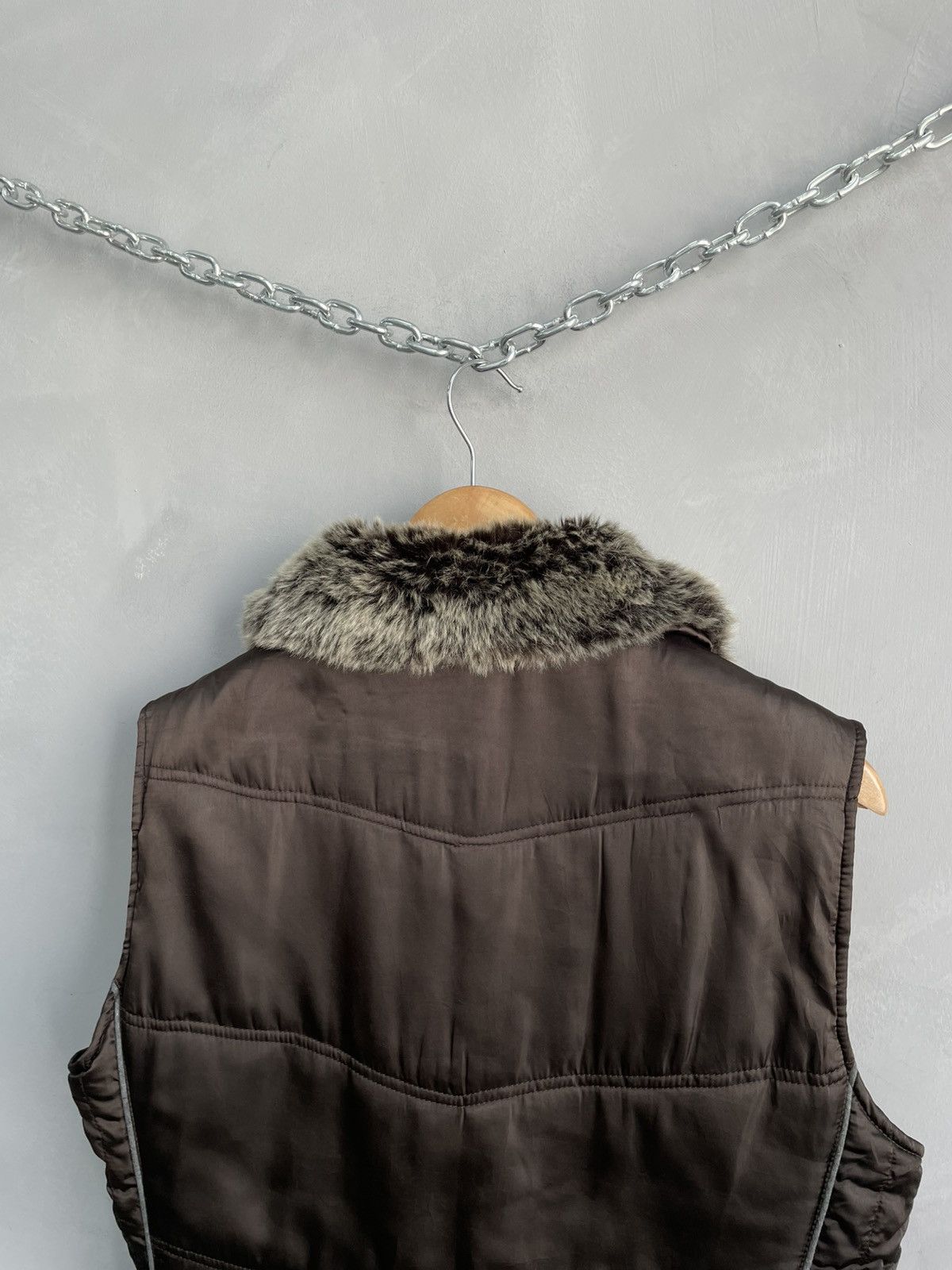 If Six Was Nine Rare fur collar jacket if six was nine jacket vest 90s y2k Size US L / EU 52-54 / 3 - 9 Thumbnail