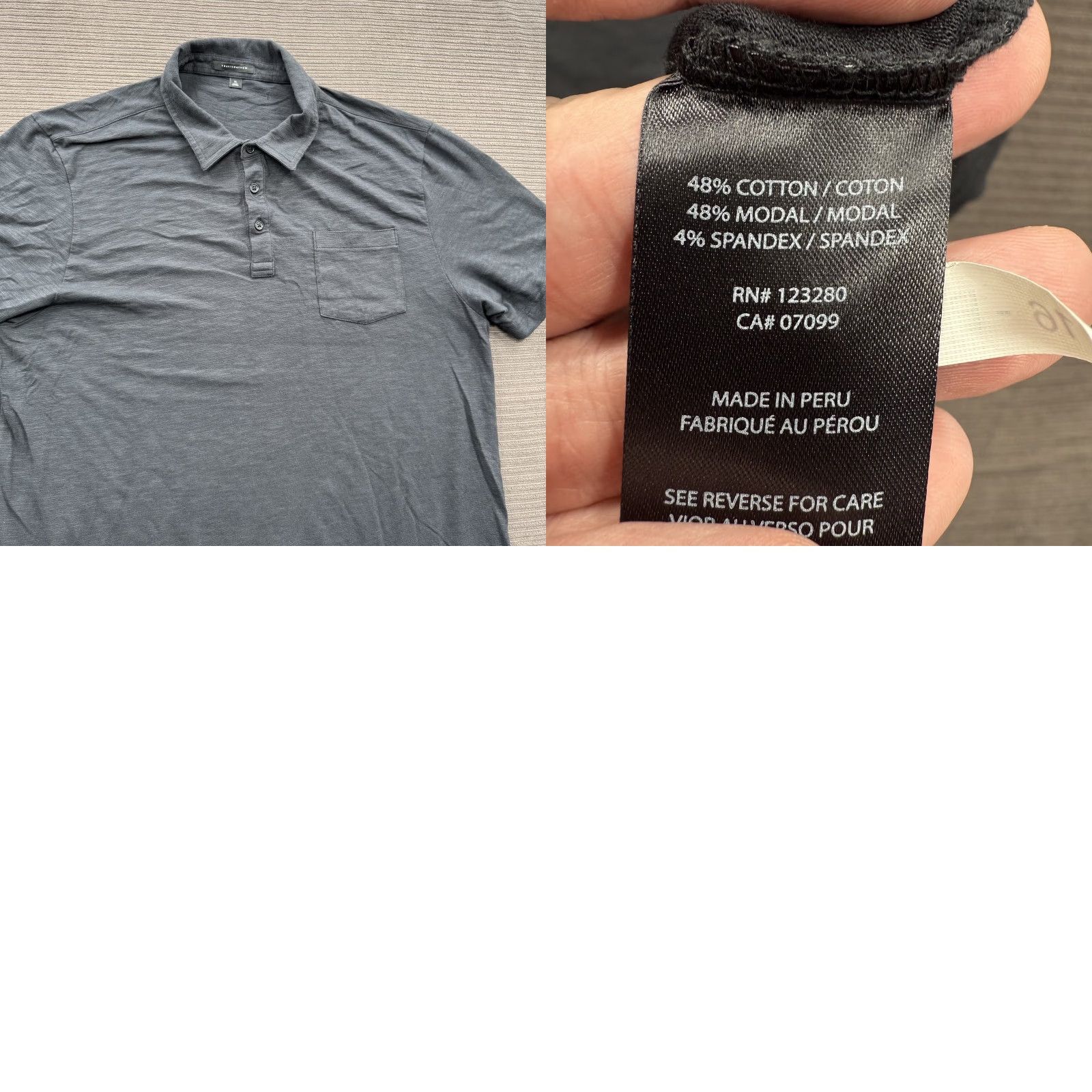 TravisMathew TravisMathew Polo Shirt Mens XL Gray Performance Stretch Pocket Golf Size US XL / EU 56 / 4 - 8 Thumbnail