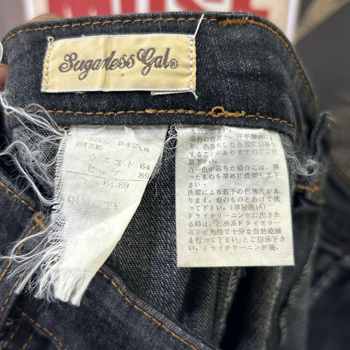 Vintage Vintage Sugarless Gal Maxi Denim Skirt Size 29" - 11 Thumbnail