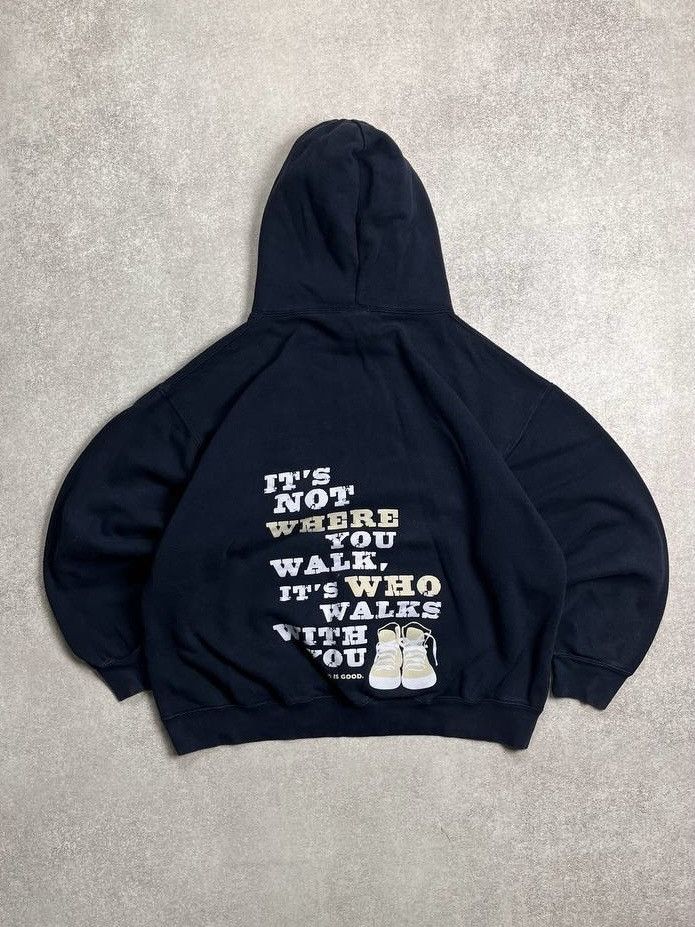 Vintage Vintage Never Walk Alone Boxy Heavy Cotton Hoodie XL Size US XL / EU 56 / 4 - 3 Thumbnail