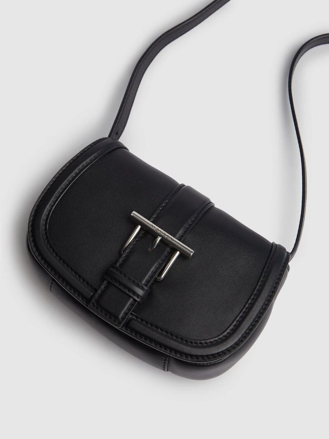 Alexander McQueen MCQUEEN T-Bar Mini Black Leather Shoulder Bag New Auth Size ONE SIZE - 2 Thumbnail