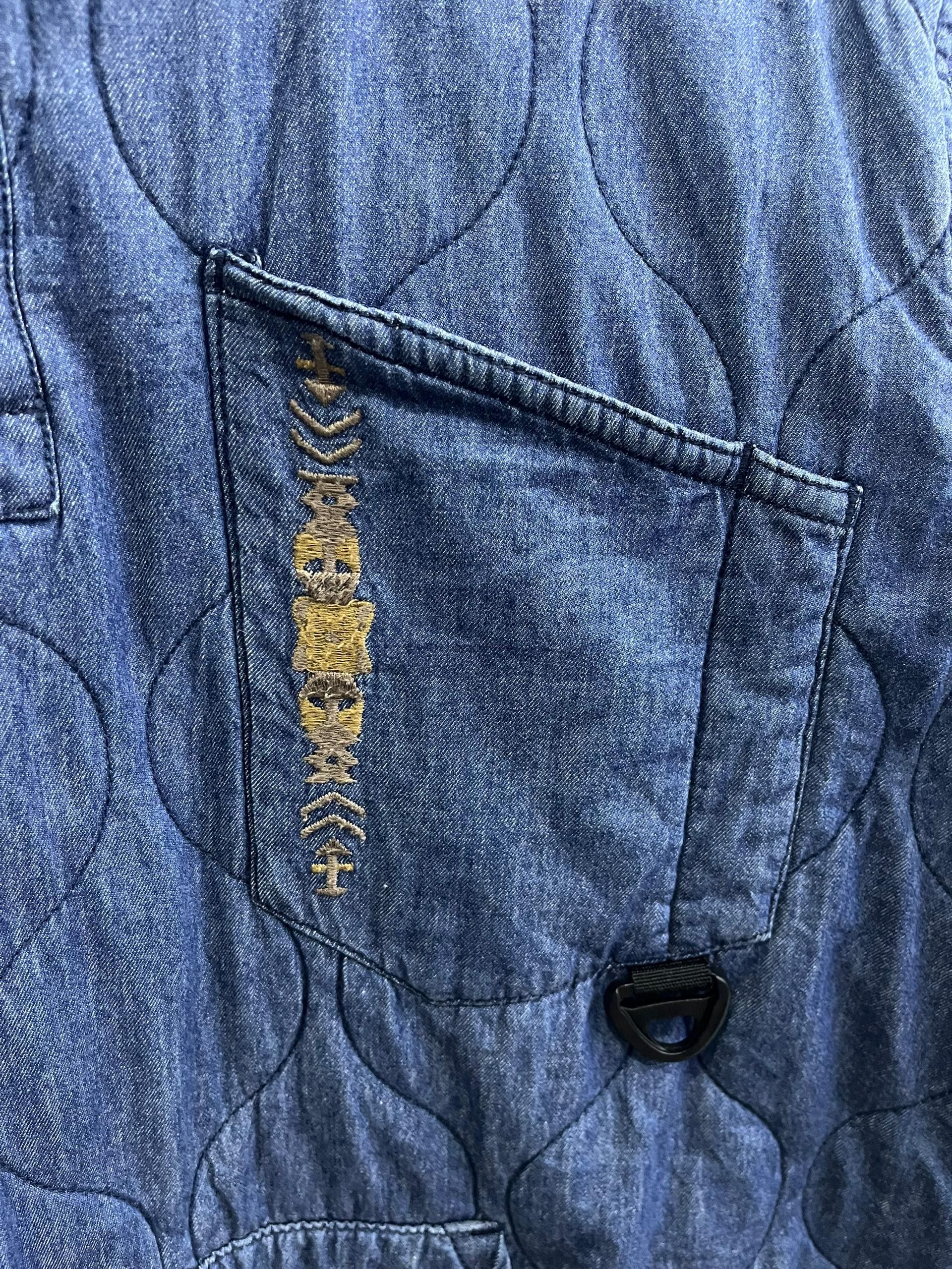 GRN Amina x grn Embroidered Indigo Quilt Jacket Size US L / EU 52-54 / 3 - 4 Thumbnail