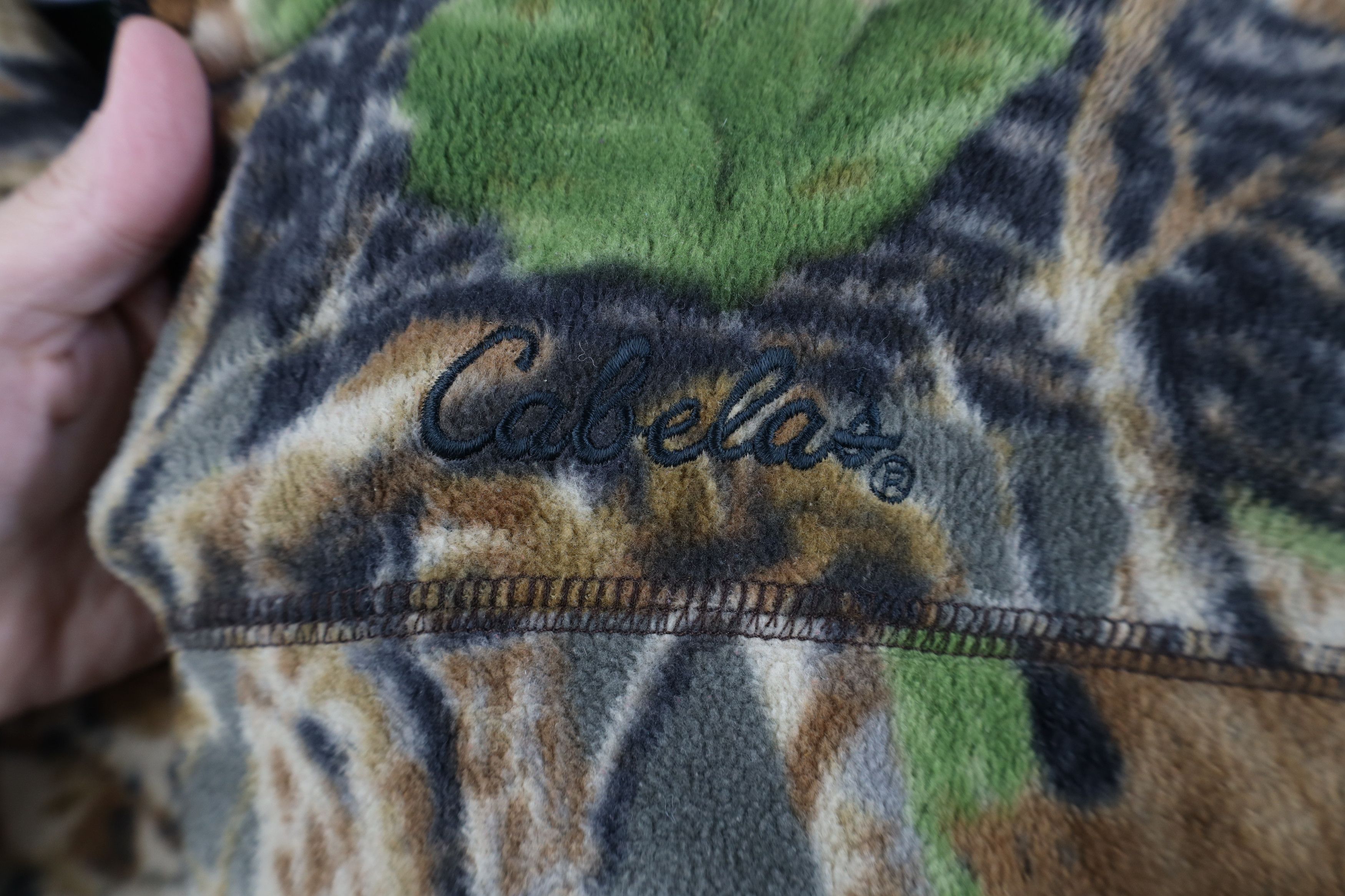 Cabelas Vintage Cabelas Spell Out Camouflage Full Zip Fleece Jacket Size US M / EU 48-50 / 2 - 4 Thumbnail