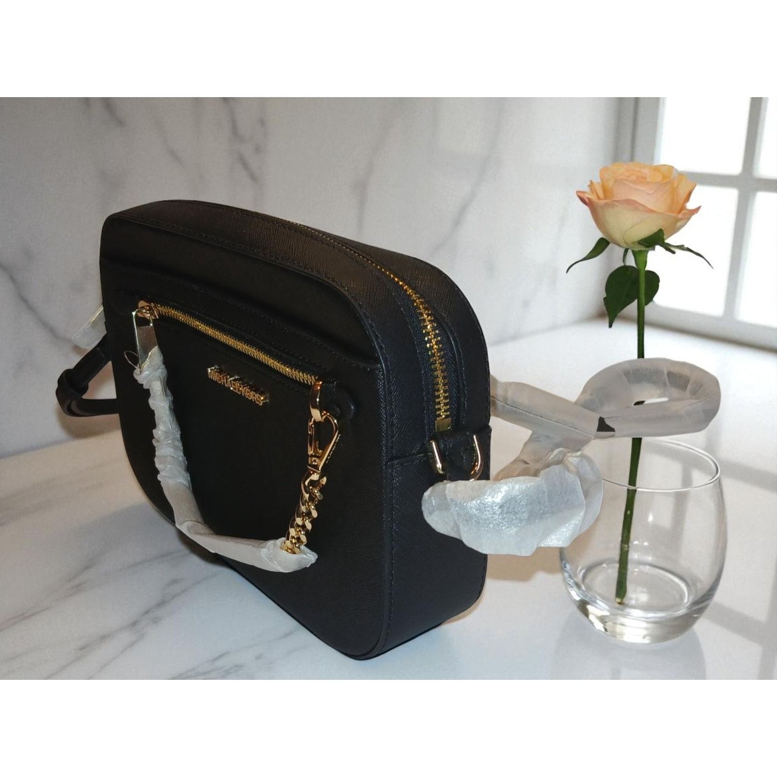 Michael Kors Michael Kors Jet Set Large Saffiano Leather Crossbody Bag Size ONE SIZE - 7 Thumbnail