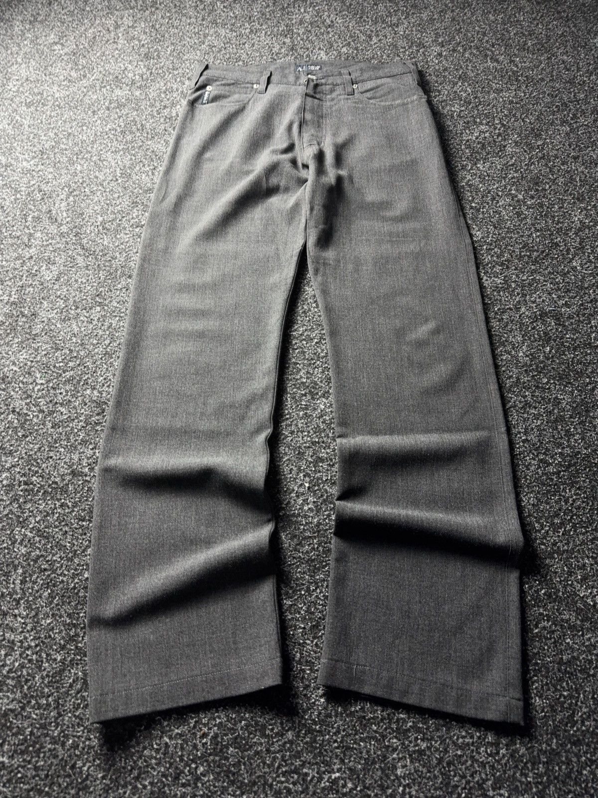 Armani Luxury 00s Armani Jeans Comfort Fit Grey Wool Blend Pants Size US 32 / EU 48 - 1 Thumbnail