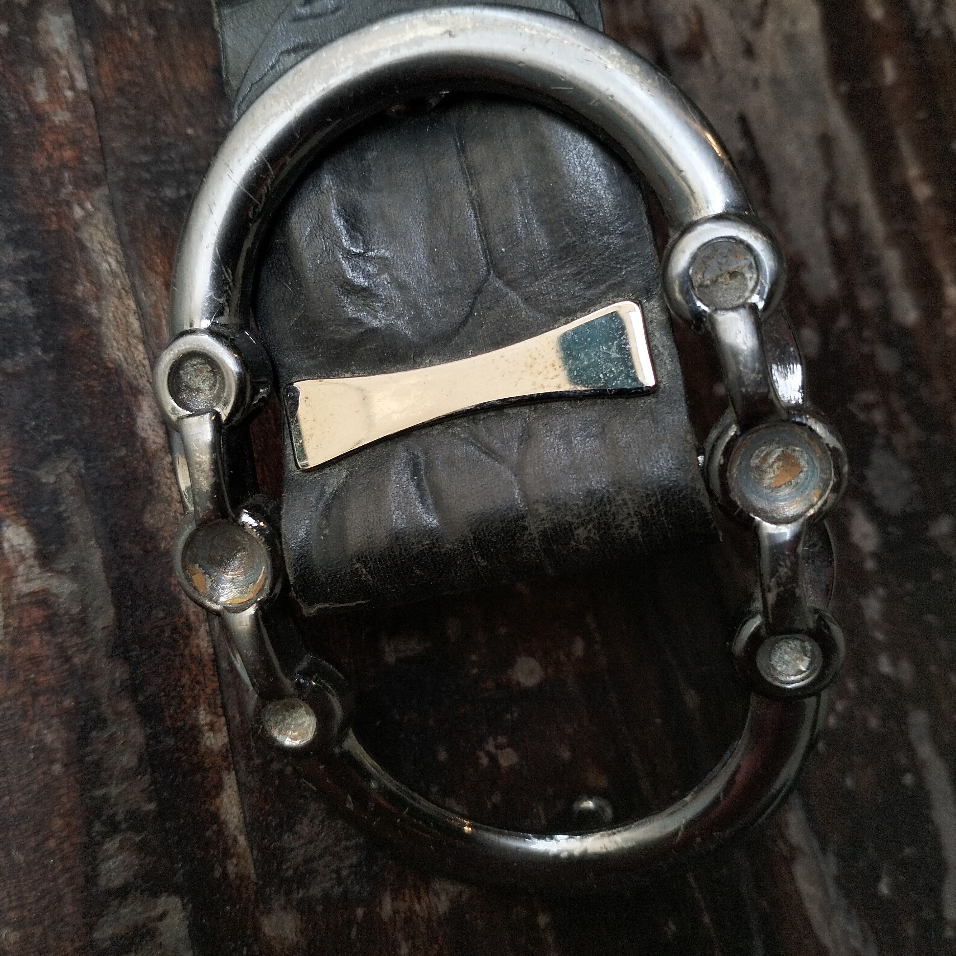 Vintage BLACK CROCODILE SKIN BELT Size ONE SIZE - 4 Thumbnail