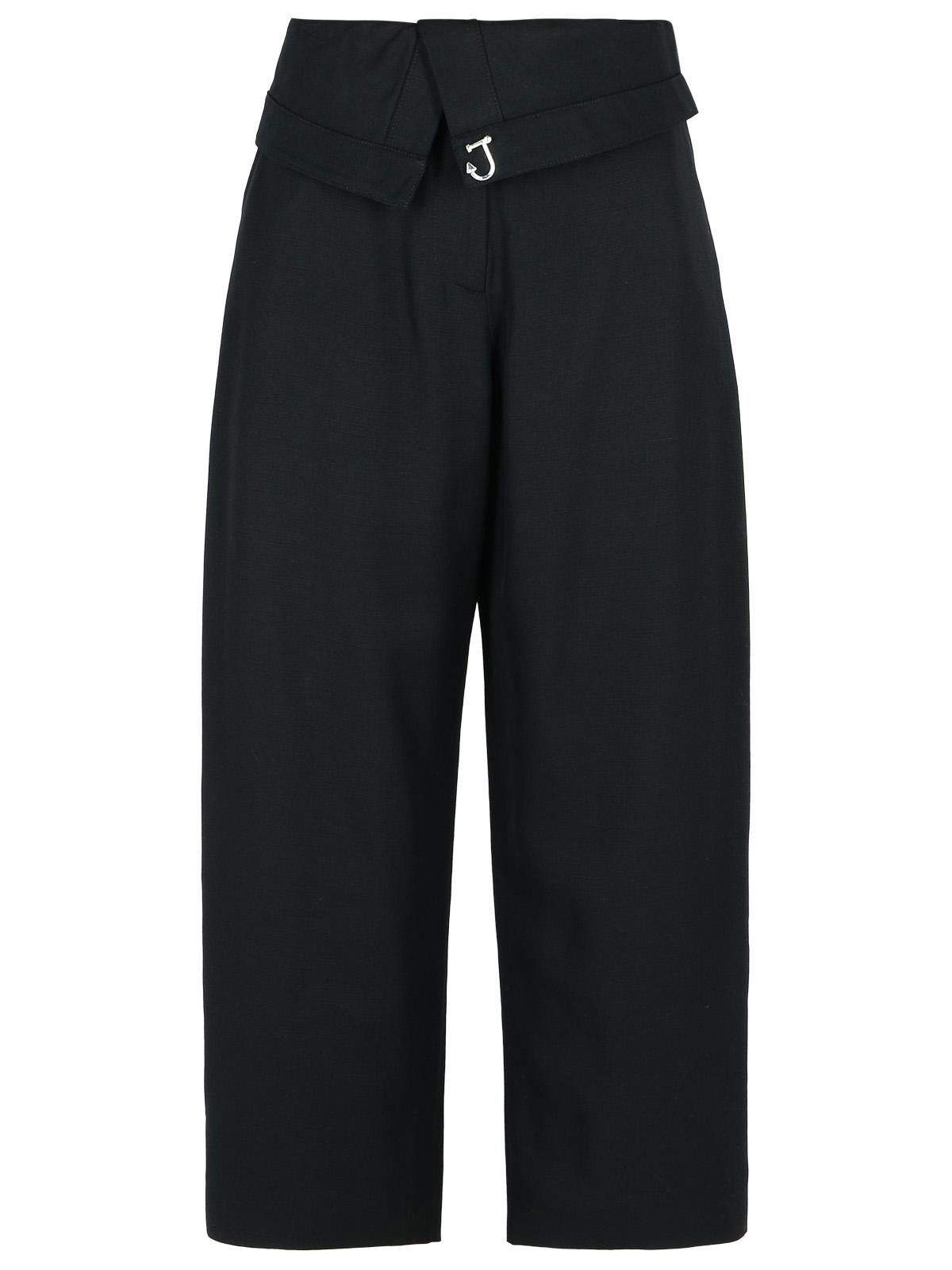 JW Anderson JW ANDERSON Black Viscose Trousers Size 28" / US 6 / IT 42 - 1 Thumbnail