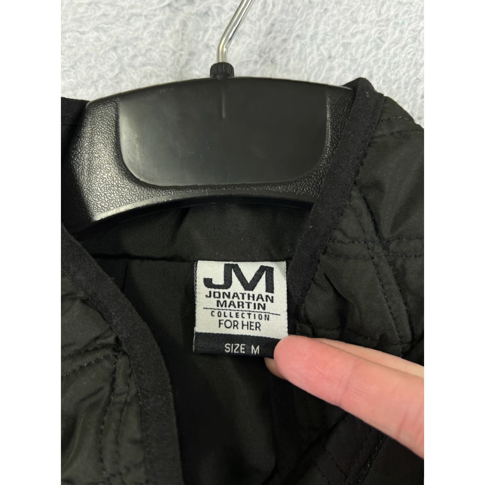 Vintage Jonathan Martin Jacket Womens M Green Quilted Button 100% Polyester Utility Size M / US 6-8 / IT 42-44 - 4 Thumbnail