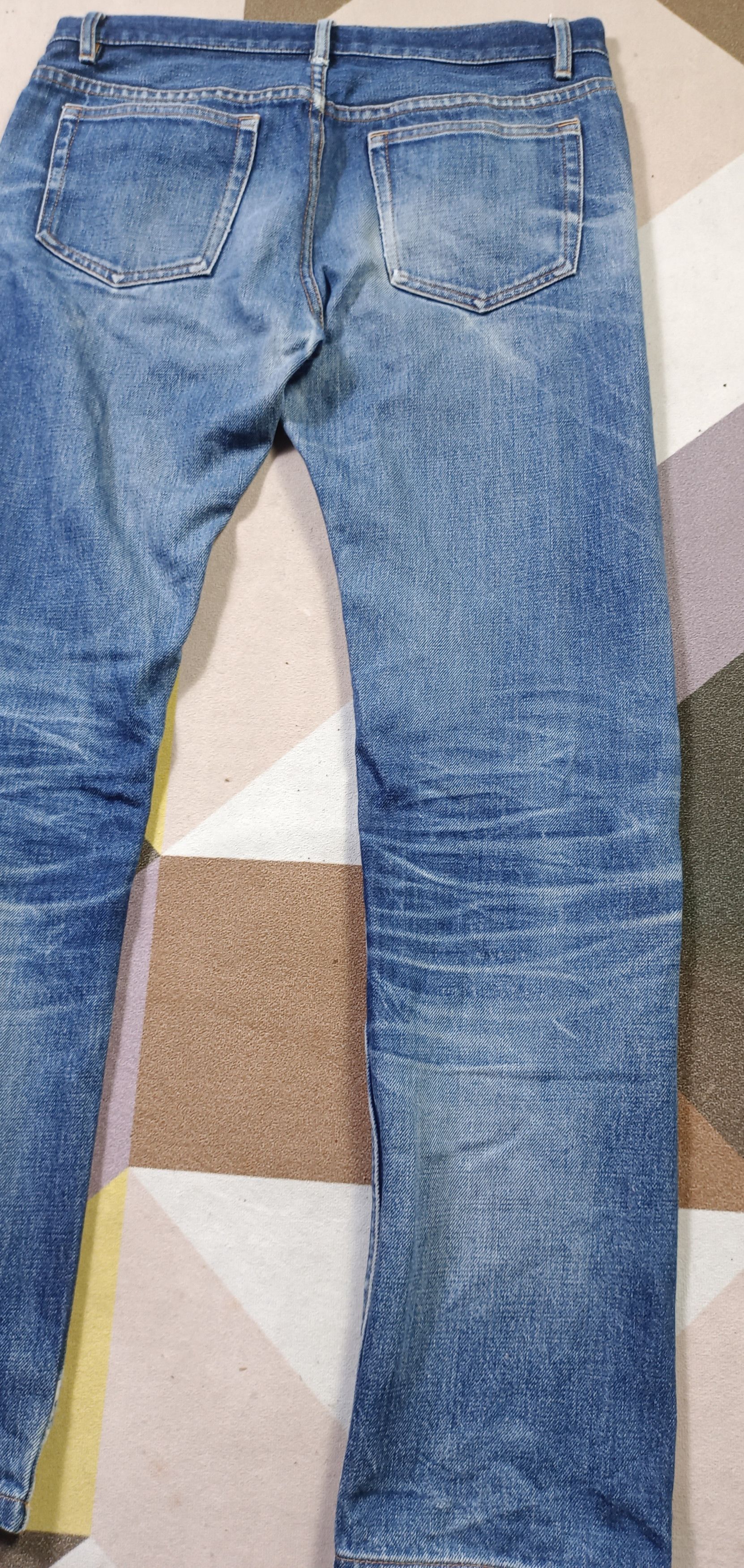 A.P.C. A.P.C Jean Droit Etroit Full Selvedge Distressed Jeans Size US 32 / EU 48 - 9 Thumbnail