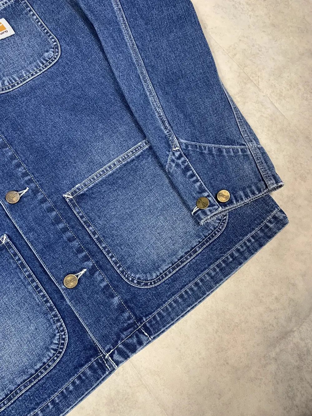 Carhartt Carhartt Michigan Chore Coat og blue true stones denim hype Size US M / EU 48-50 / 2 - 4 Thumbnail