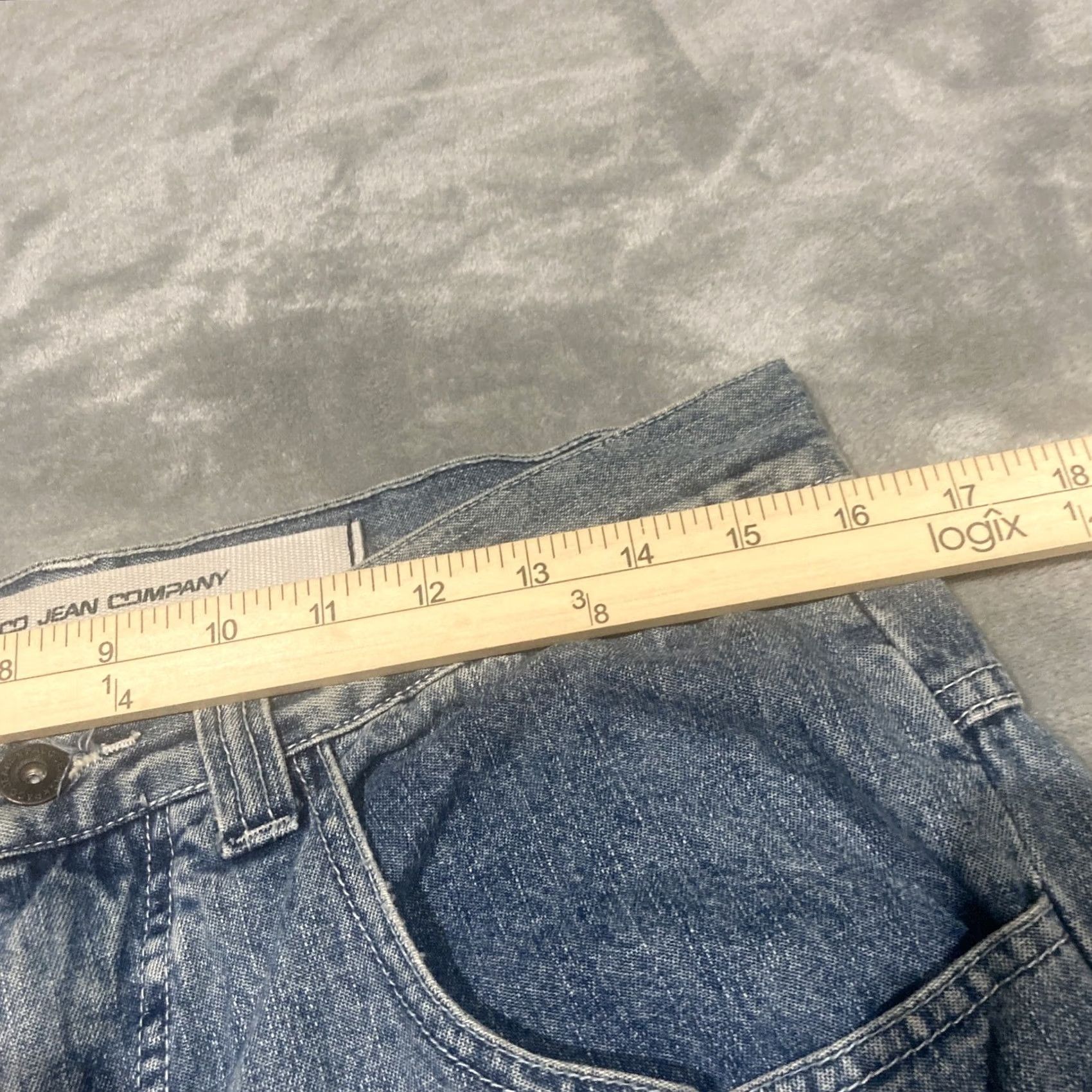Vintage VINTAGE PACO Jeans Mens 32x30 Denim Distressed Wide-Leg Logo Hip Hop Carpenter Distressed Jeans Mens Regular Blue 30in Inseam WC Size US 32 / EU 48 - 3 Thumbnail