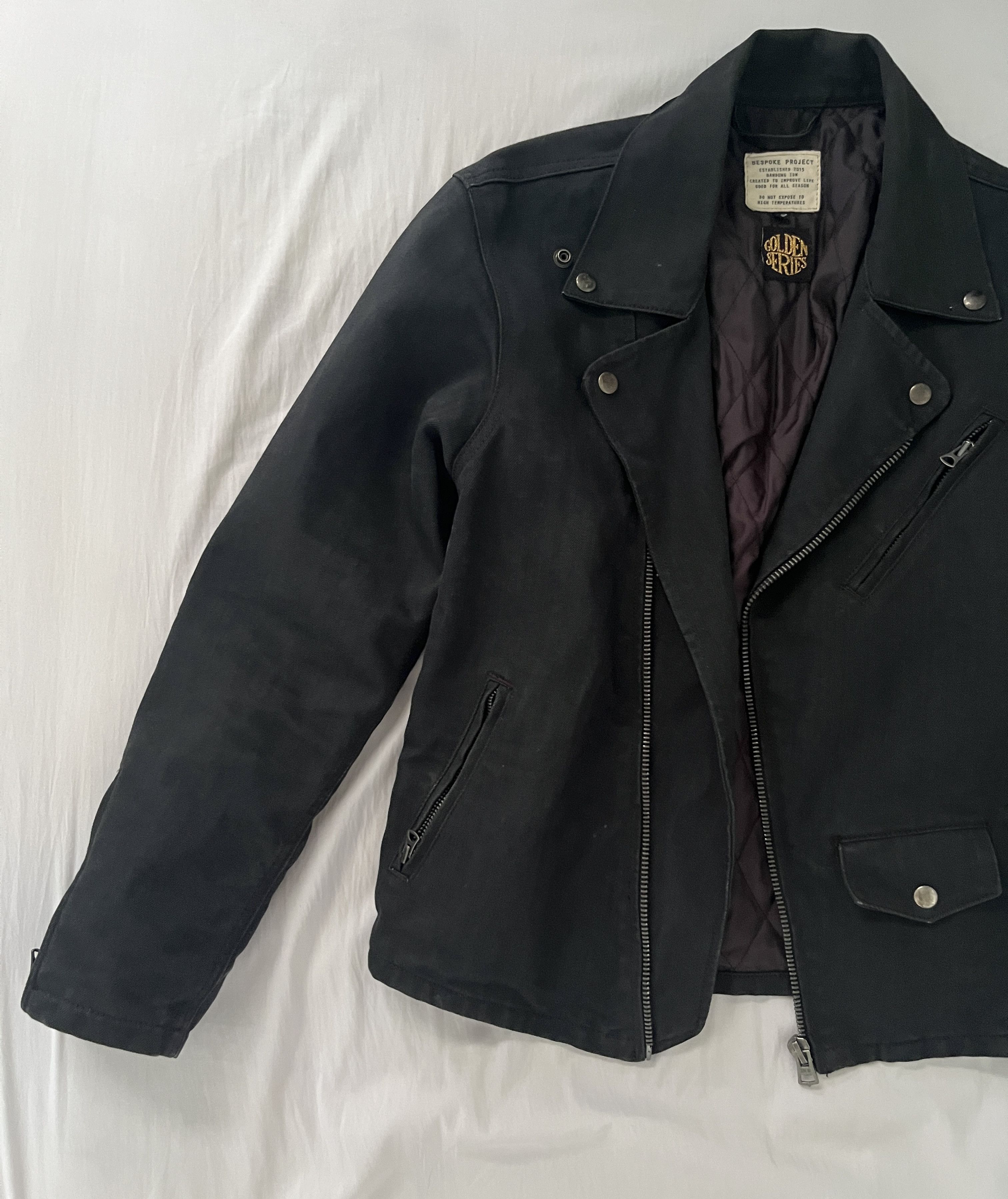 Other Black Denim Bikers Jacket Size US S / EU 44-46 / 1 - 2 Thumbnail