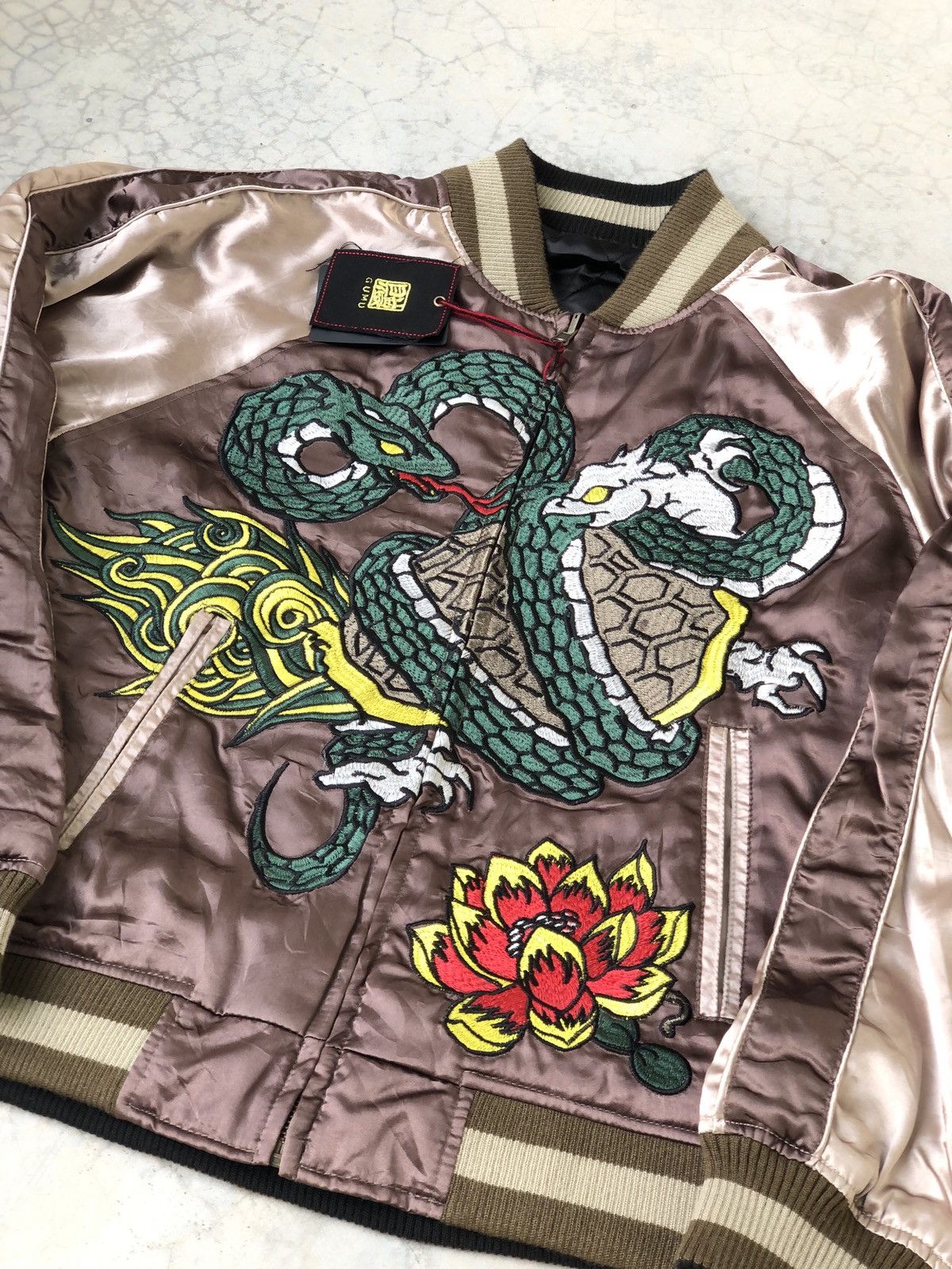 If Six Was Nine RARE VINTAGE REVERSIBLE GUMU SUKAJAN SNAKE DRAGON JACKET Size US S / EU 44-46 / 1 - 4 Thumbnail