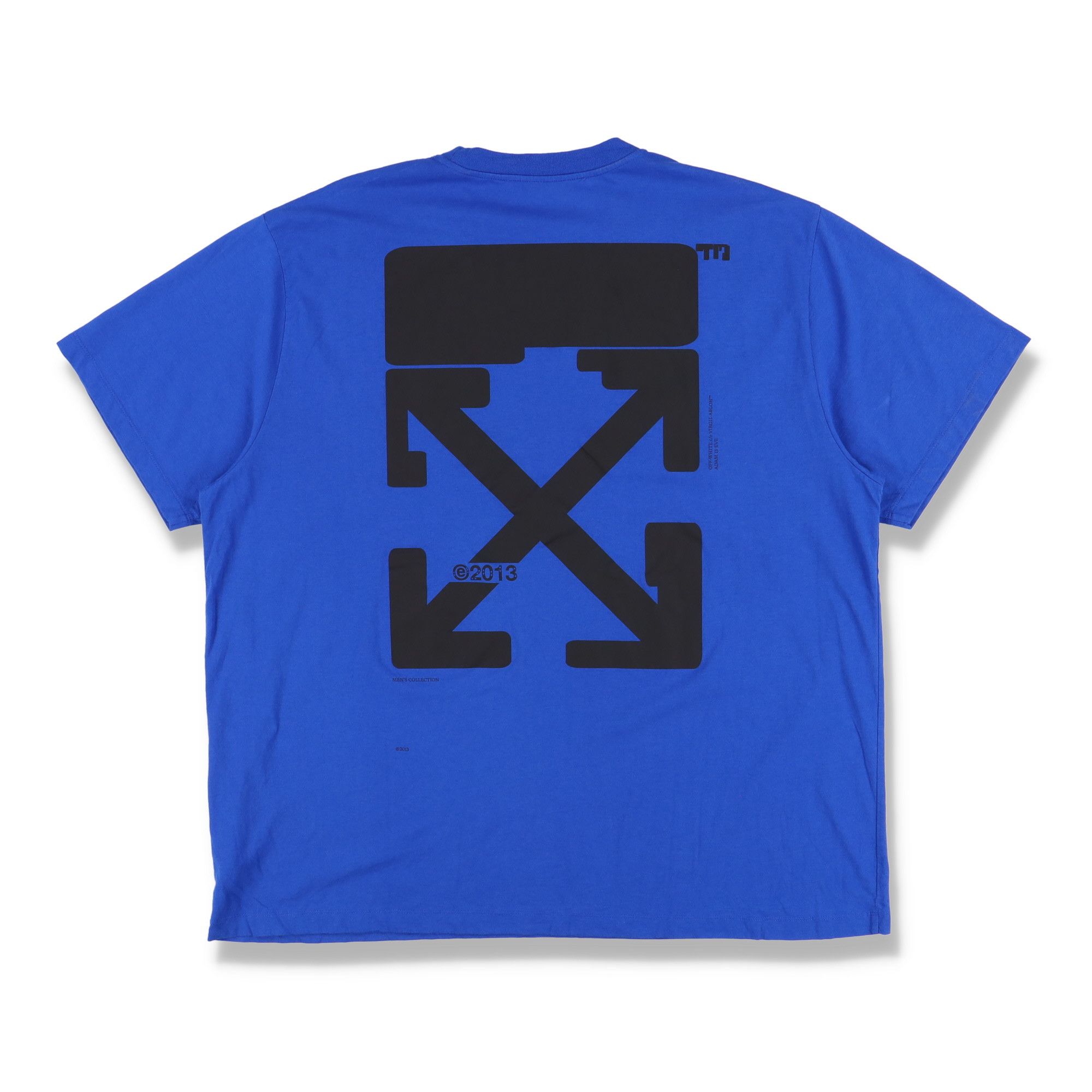 Off-White Blue Tech Marker Arrows Logo Oversized T-Shirt Size US S / EU 44-46 / 1 - 1 Thumbnail