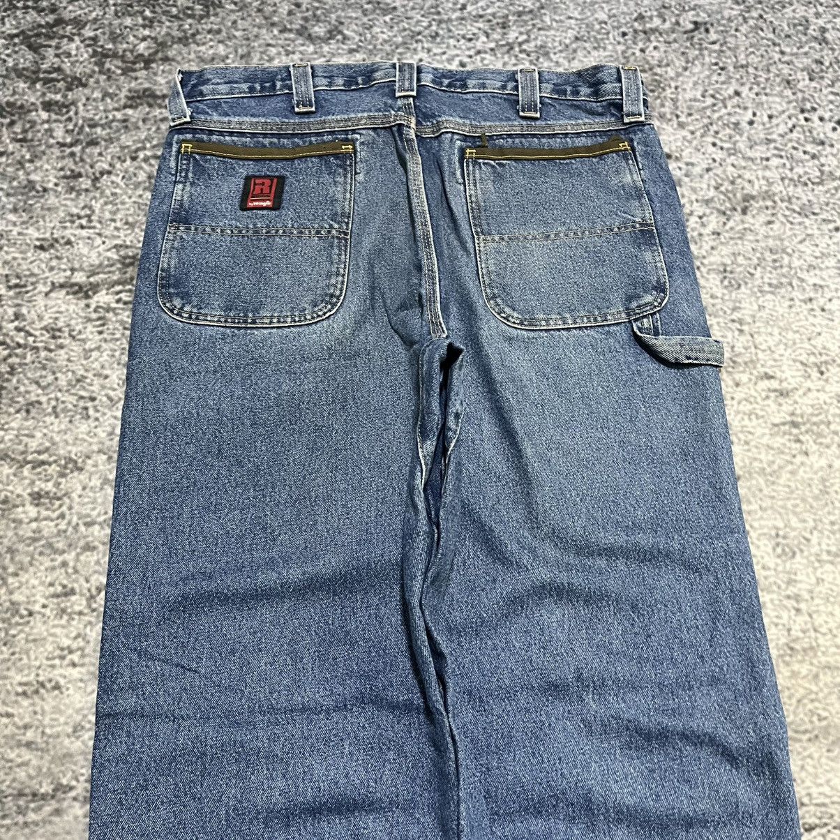Wrangler VINTAGE WRANGLER BAGGY LOOSE FIT CARPENTER WORKWEAR JEANS Size US 36 / EU 52 - 4 Thumbnail
