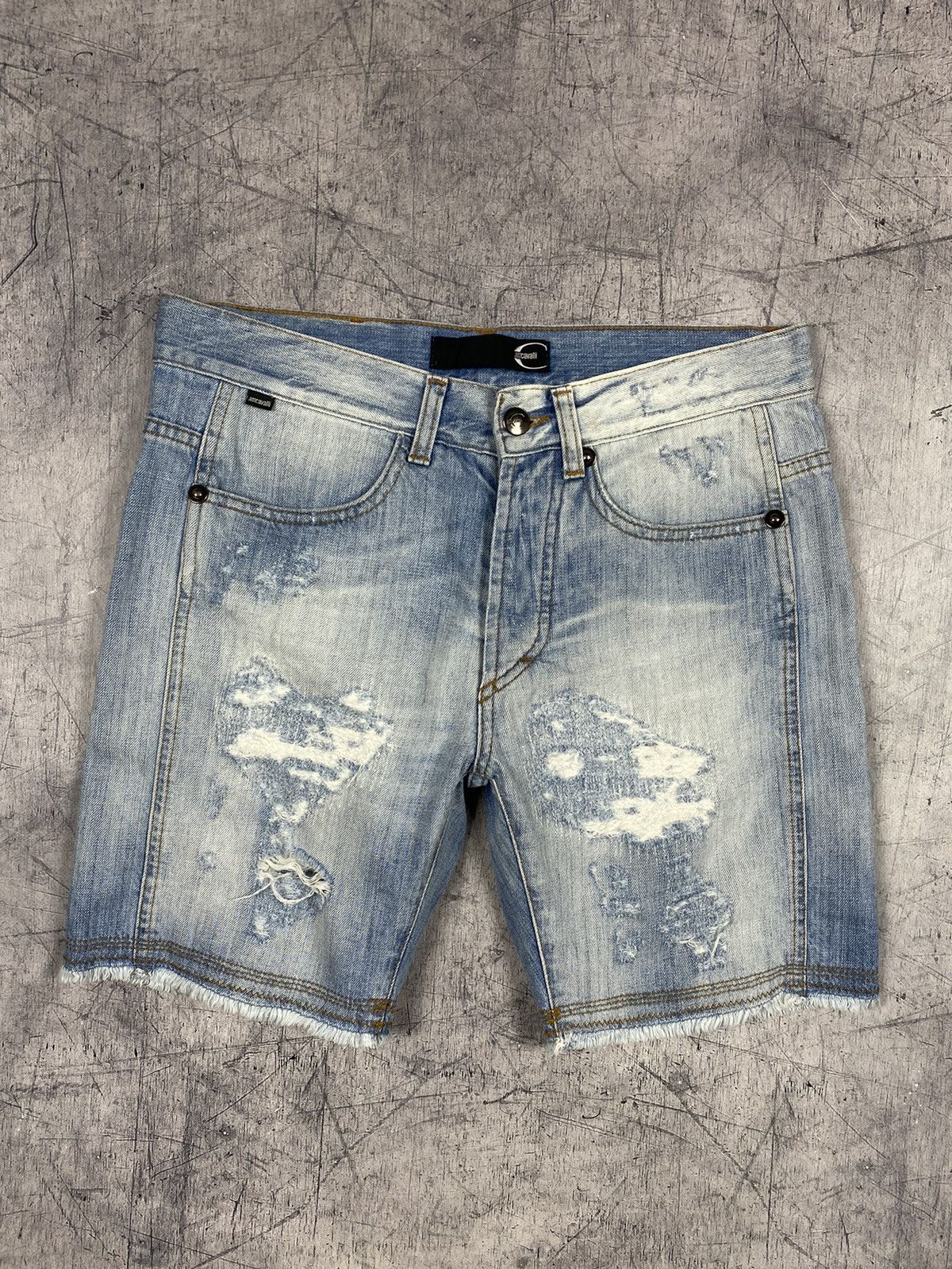 Just Cavalli Vintage Just Cavalli Designer Denim Jeans Shorts Size US 30 / EU 46 - 2 Thumbnail