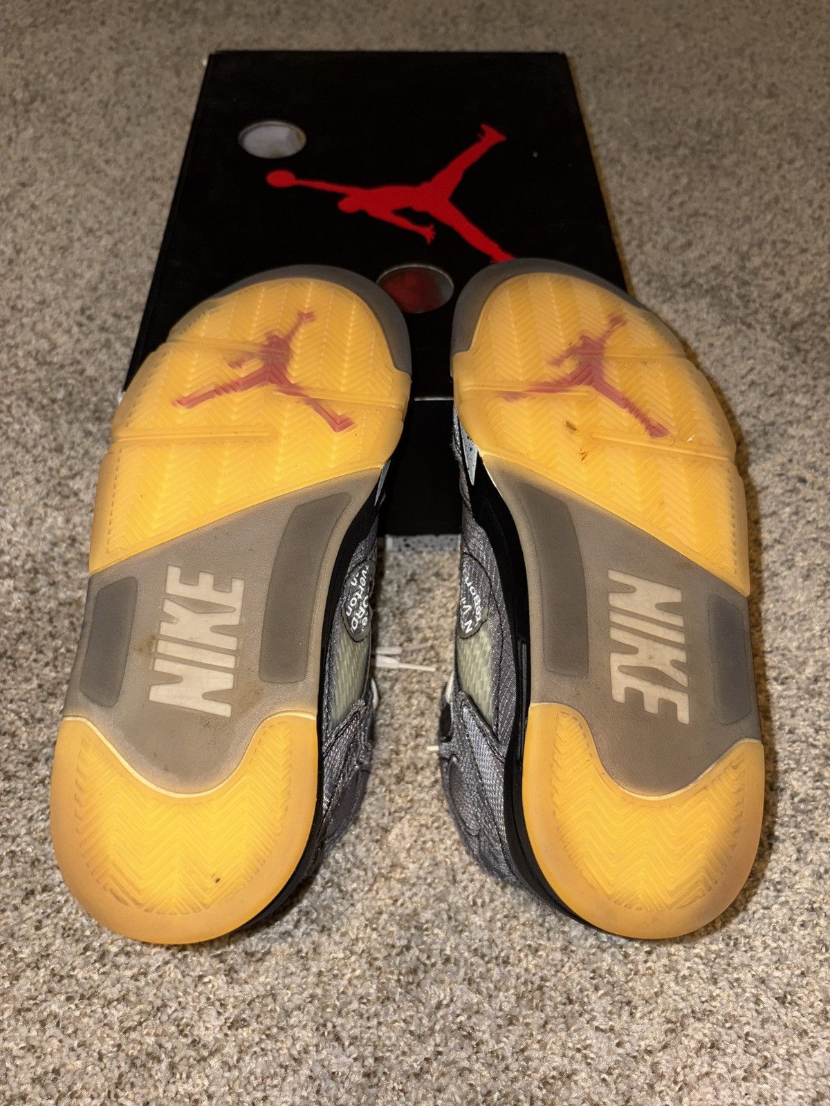 Jordan Brand × Off-White gently used jordan 5 “muslin” Size US 9 / EU 42 - 5 Thumbnail