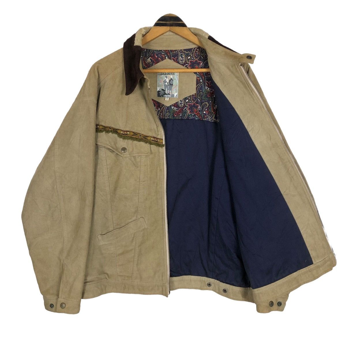 Nigel Cabourn Vintage 90s Nigel Cabourn England Navajo Worker Jacket Size US XL / EU 56 / 4 - 9 Thumbnail